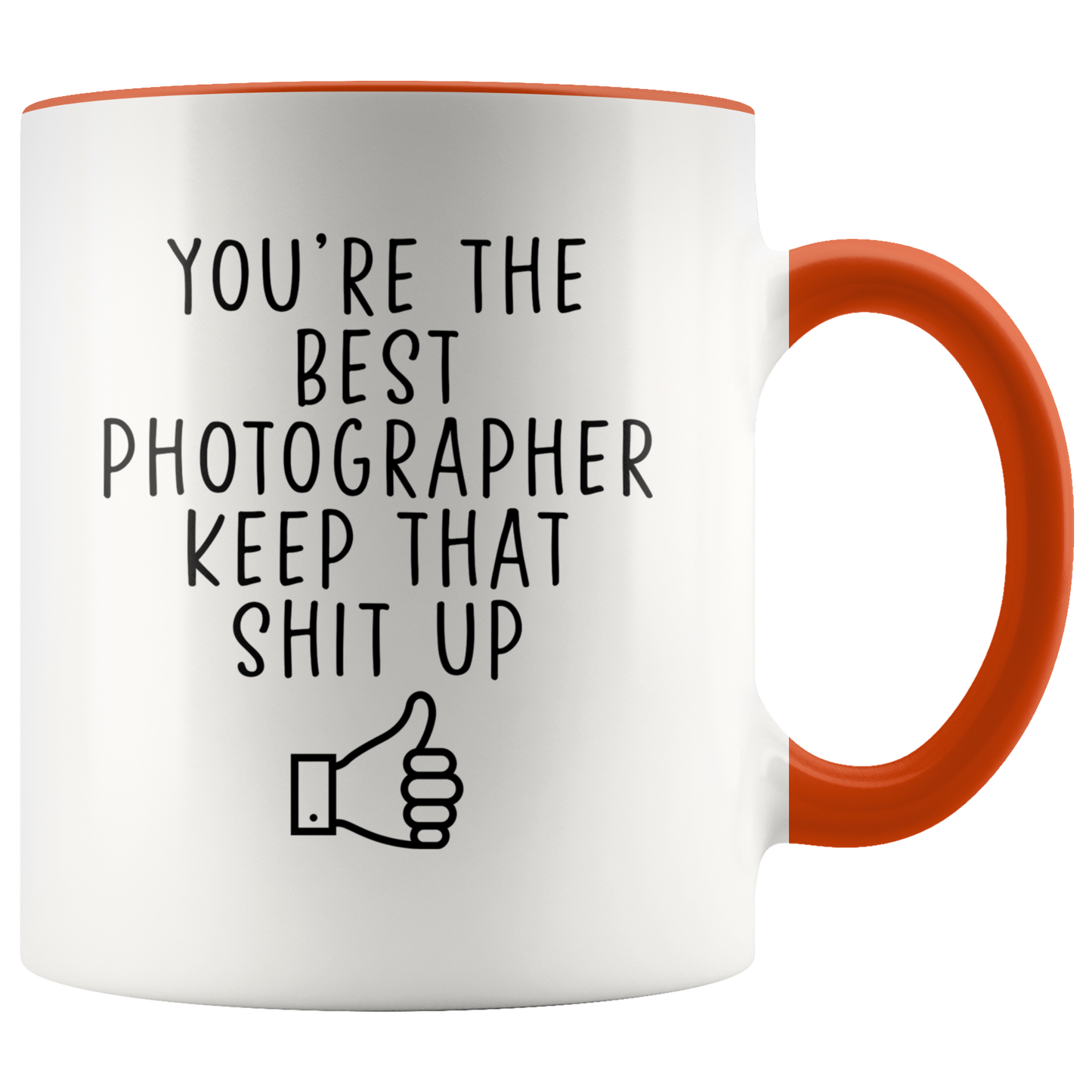 Photographer Gifts, Coffee Mug, Two Tone Accent Cup, Birthday Gift for Men and Women