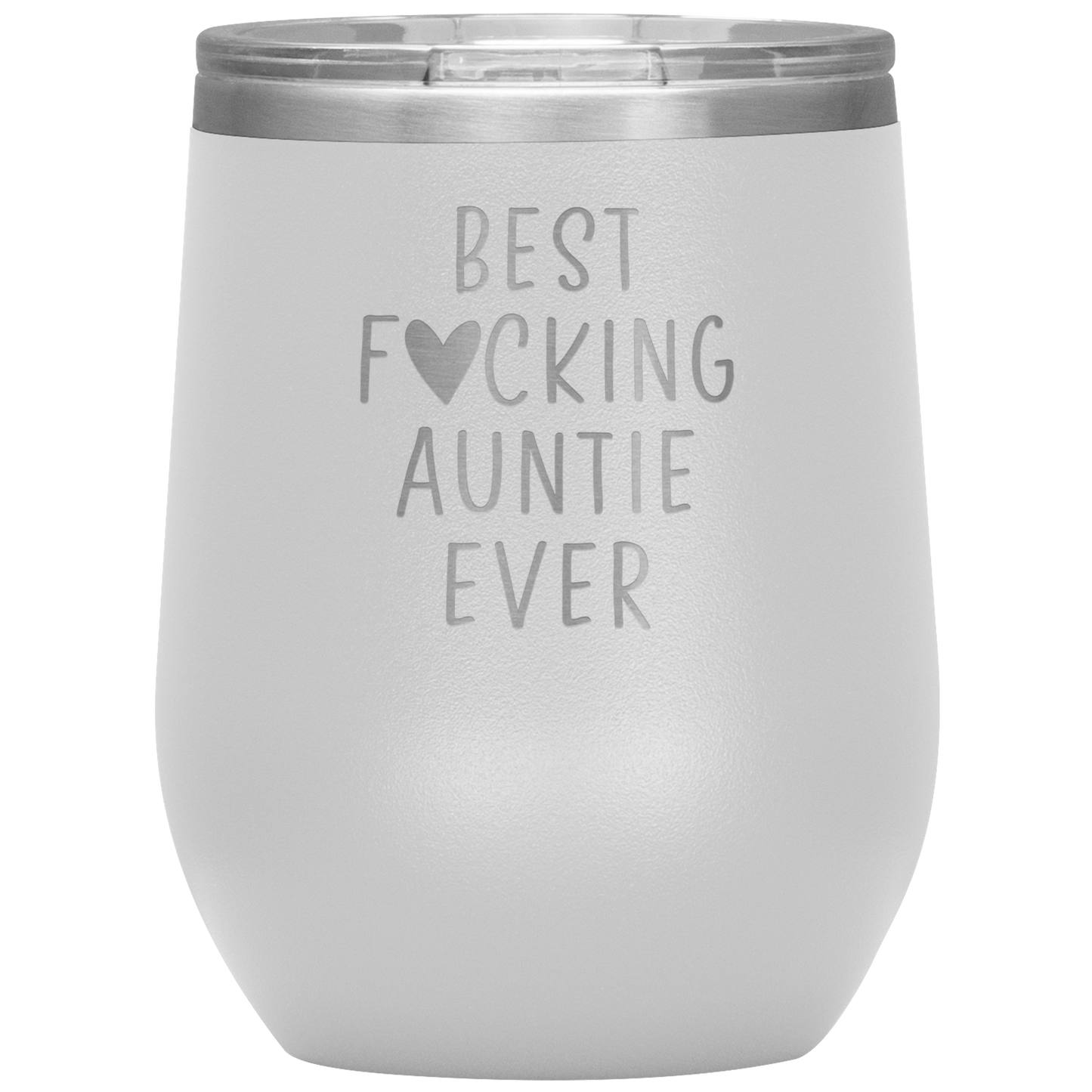 Auntie Wine Tumbler, Auntie Gifts, Travel Wine Cup, Birthday Gifts for Men and Women