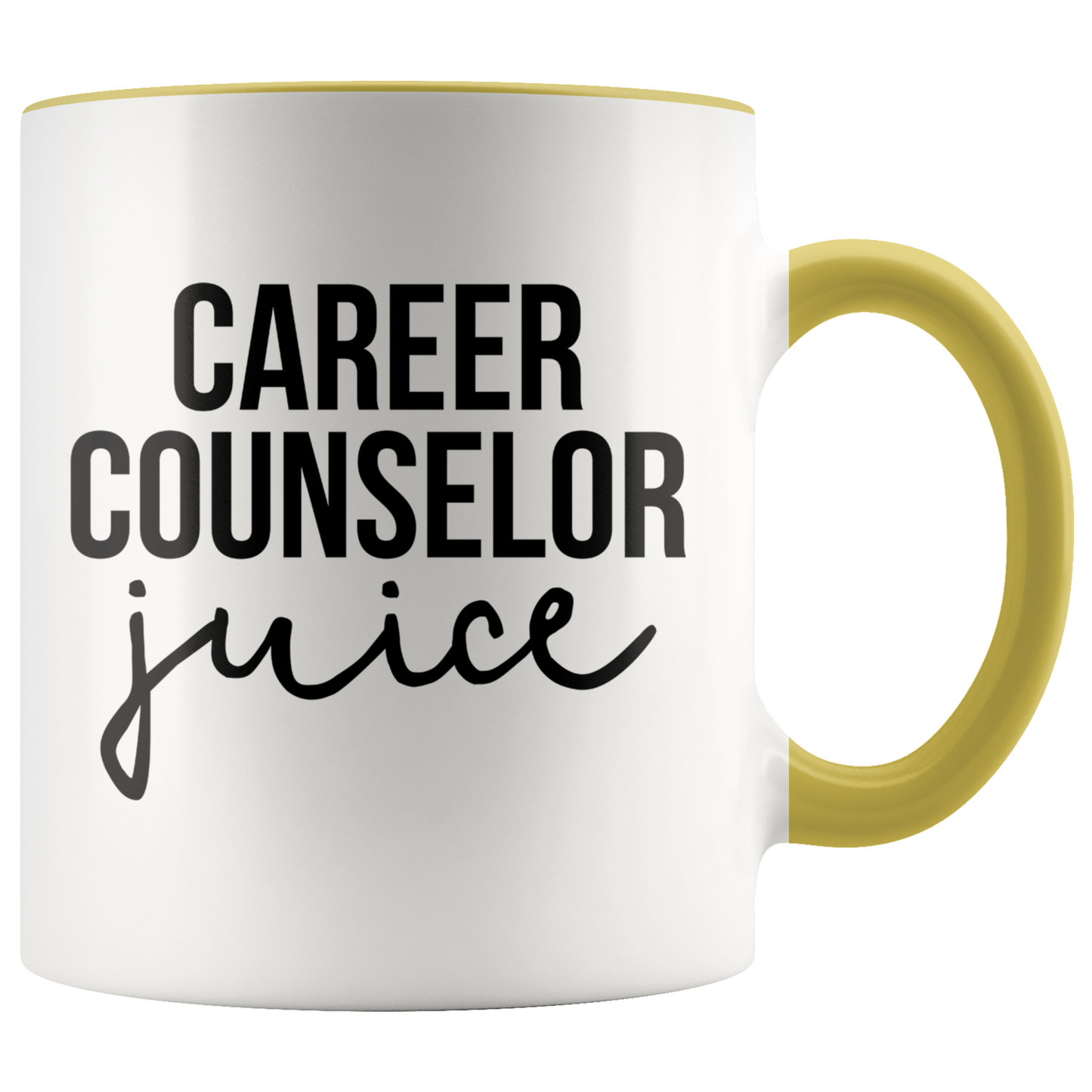 Career counselor Gifts, Coffee Mug, Two Tone Accent Cup, Birthday Gift for Men and Women