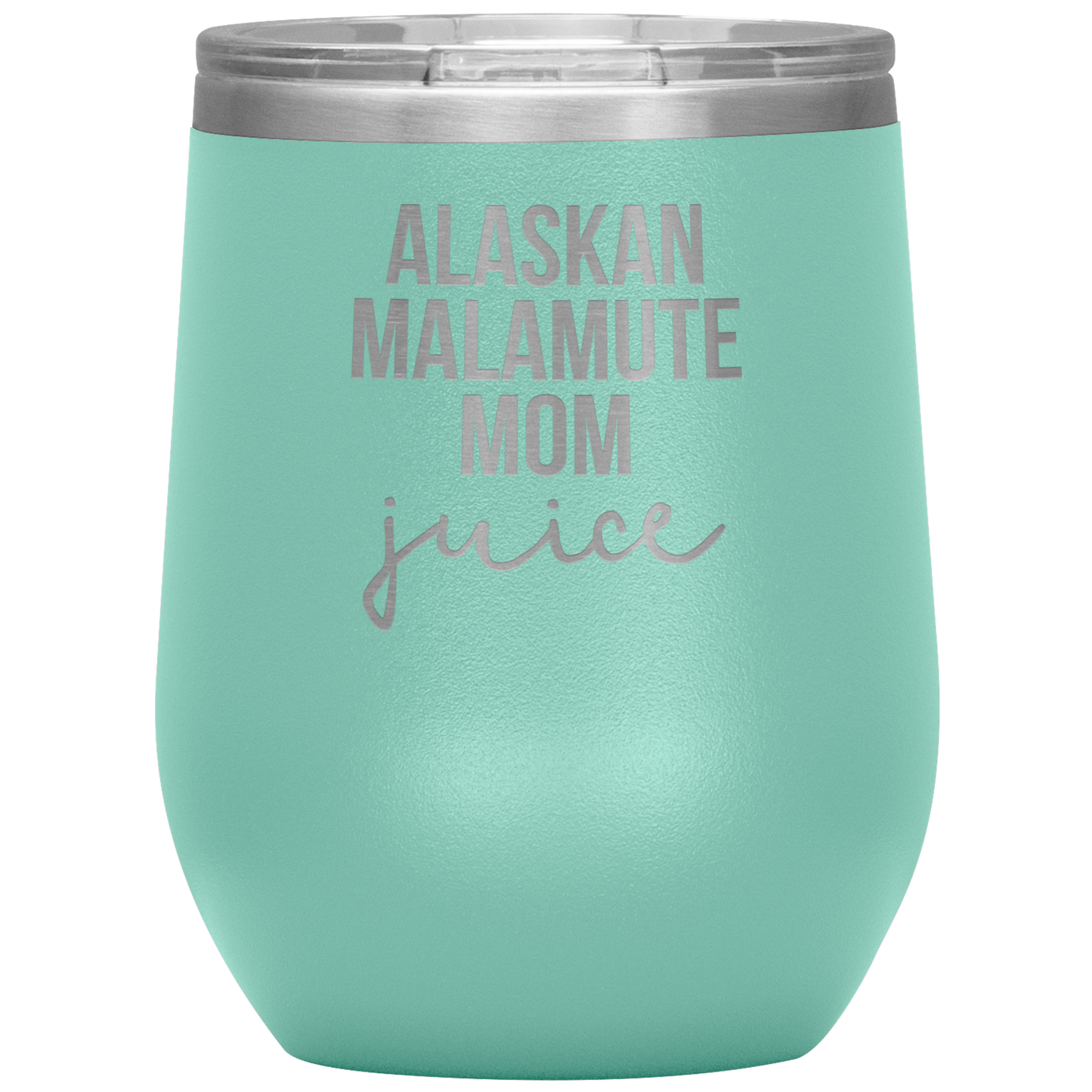 Alaskan Malamute Mom Wine Tumbler, Funny Travel Wine Cup, Birthday Gifts for Men and Women