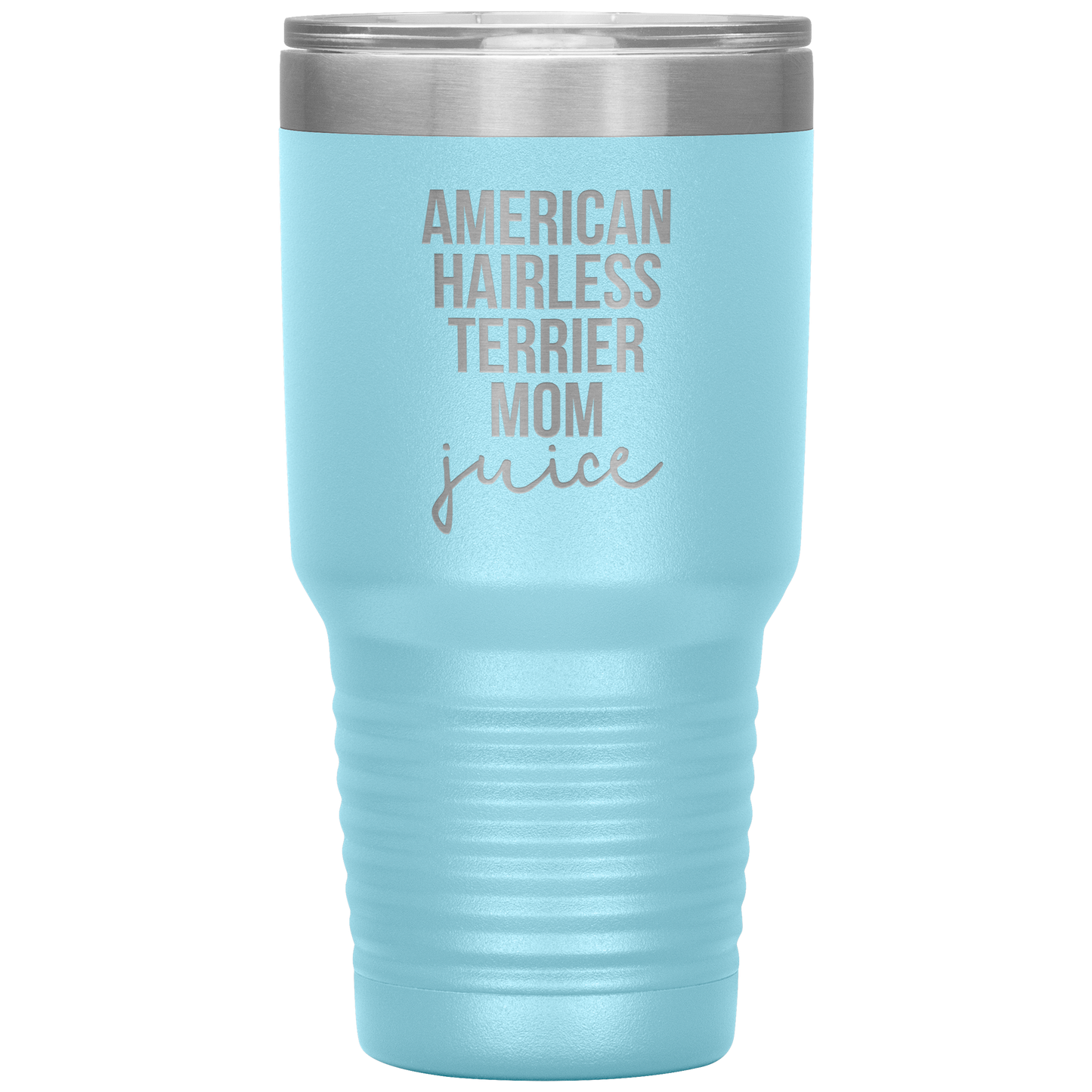 American Hairless Terrier Mom Tumbler, Funny Travel Coffee Mug, Birthday Gifts for Men and Women