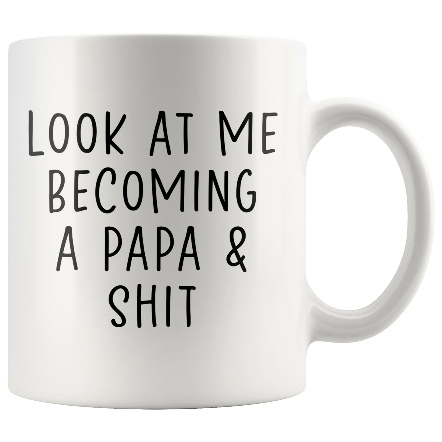 New Papa Gifts, Coffee Mug, Two Tone Accent Cup, Birthday Gift for Men and Women