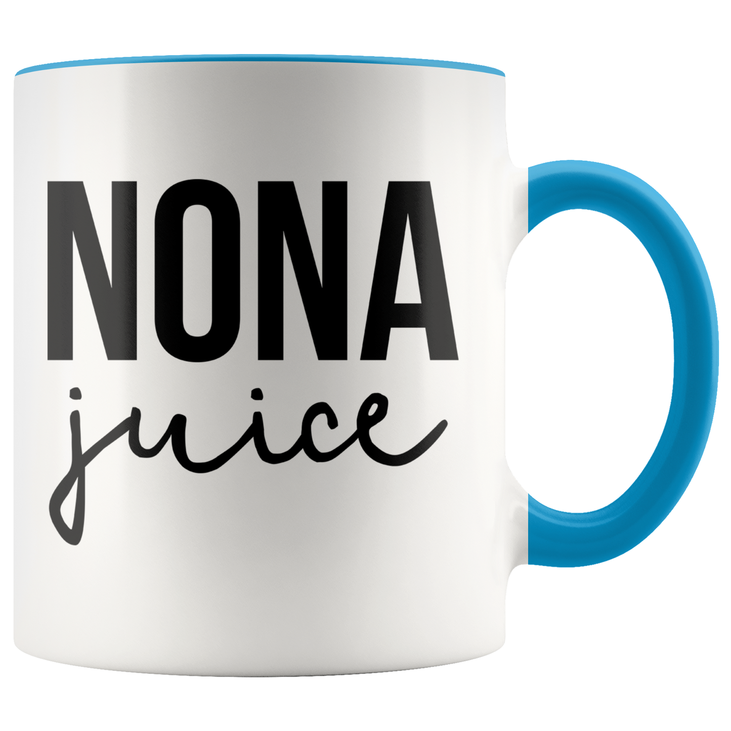 Nona Gifts, Coffee Mug, Two Tone Accent Cup, Birthday Gift for Men and Women