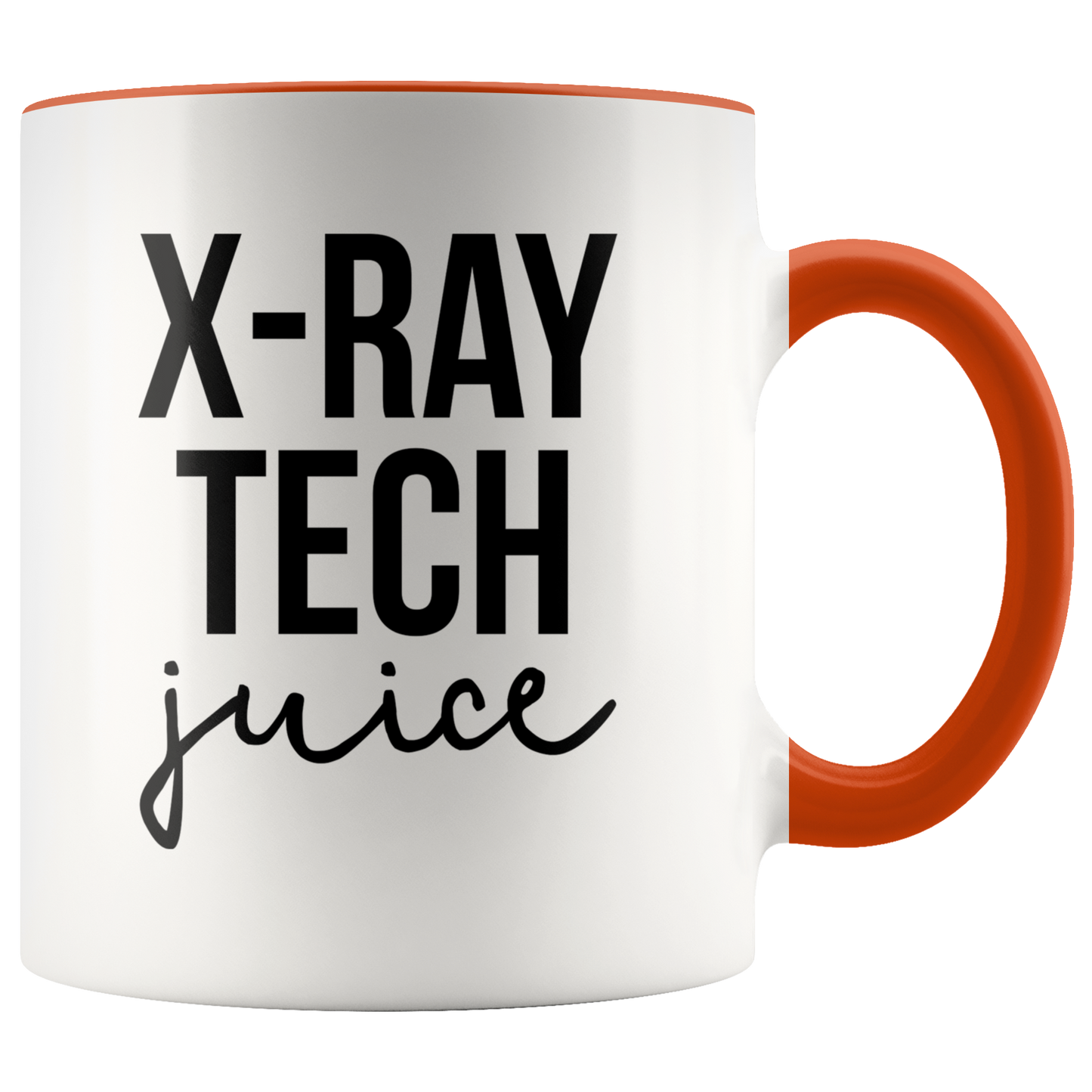 Xray Tech Radiologic Technologist Gifts, Coffee Mug, Two Tone Accent Cup, Birthday Gift for Men and Women