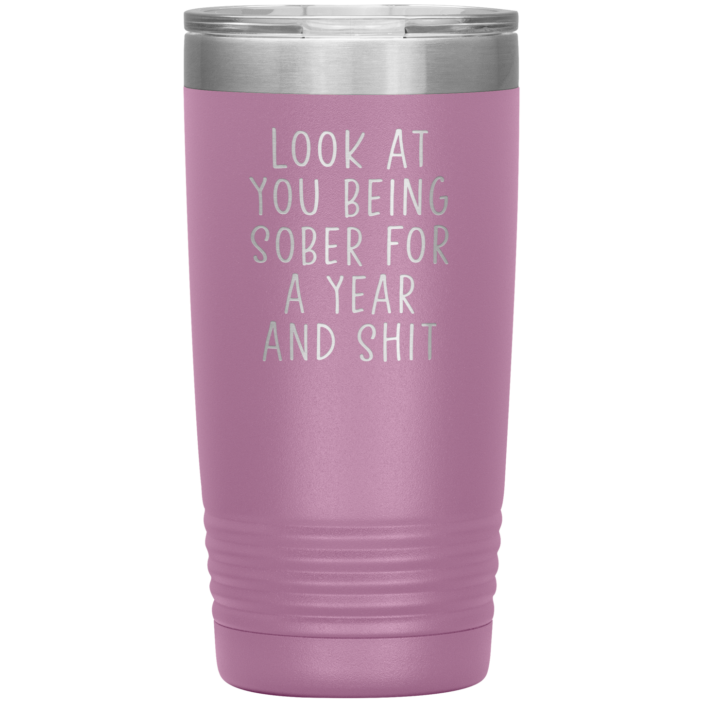 1 Year Sober Tumbler, 1 Year Sober Gifts, 1 Year Sober Coffee Mug, Sobriety Gifts for Men and Women