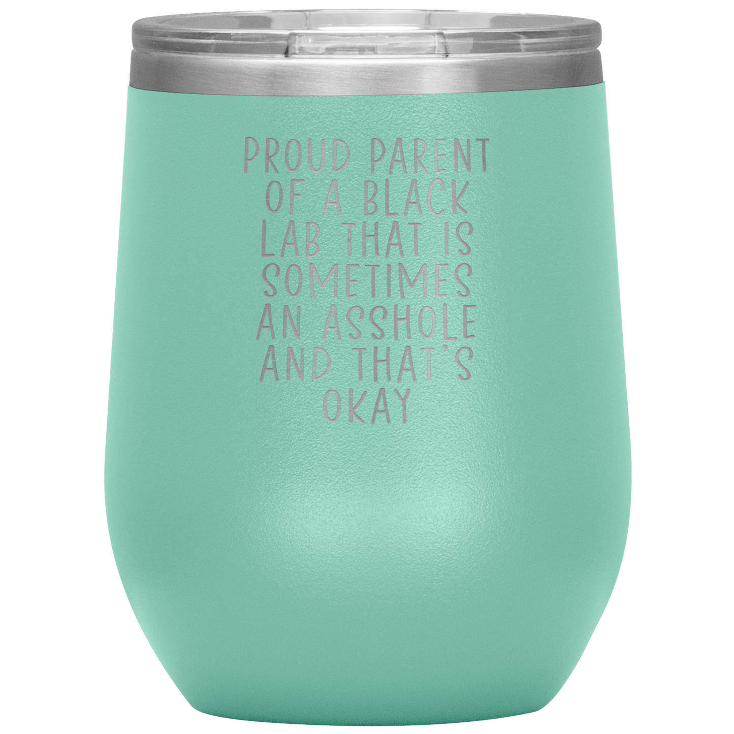 Black Lab Mom Dad Wine Tumbler, Gifts, Travel Wine Cup, Birthday Gifts for Men and Women