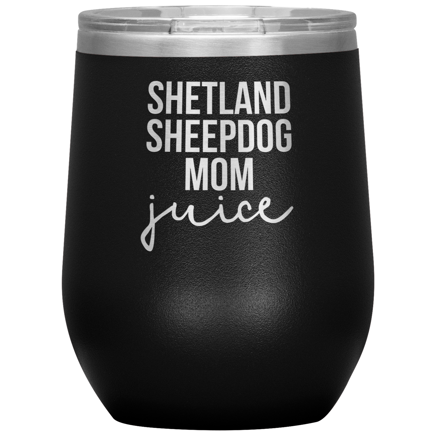 Shetland Sheepdog Mamá Vaso de Vino, Shetland Sheepdog Mamá Regalos, Copa de Vino de viaje, Regalos de cumpleaños para Los Hombres y Las Mujeres