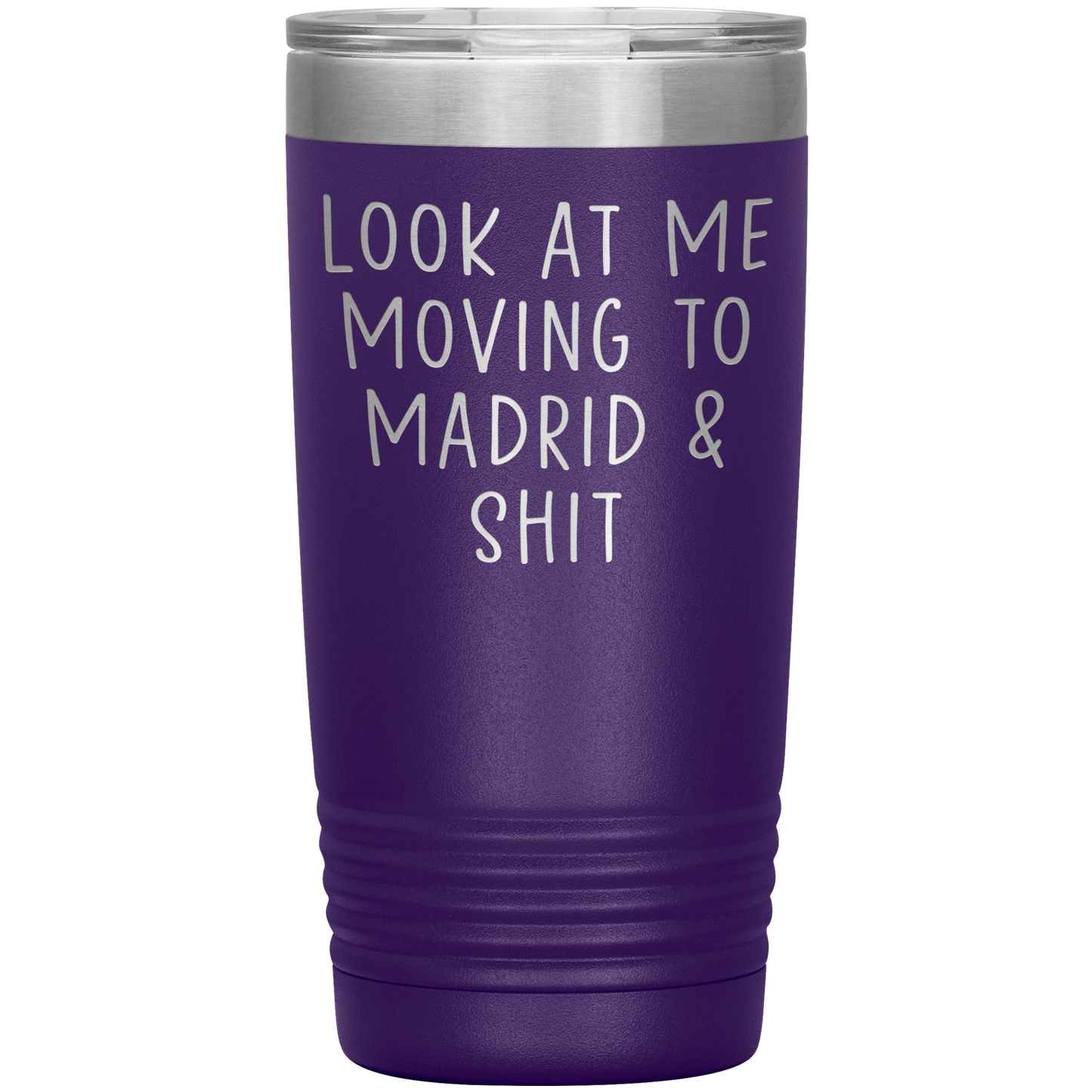 Moving to Madrid Spain Tumbler, Funny Moving Away Travel Coffee Mug, Birthday Gifts for Men and Women