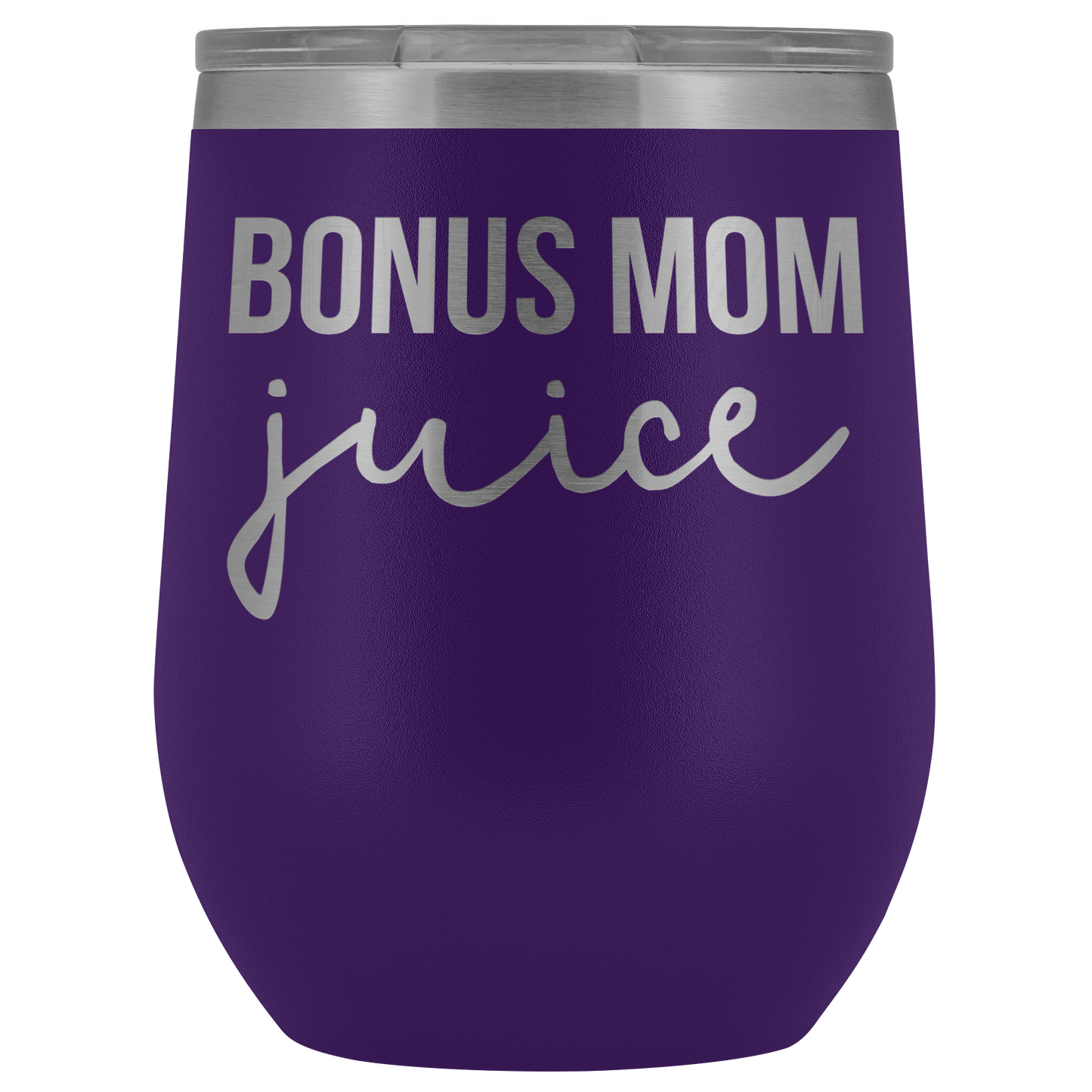 Bonus Mom Gifts, Bonus Mom Wine Tumbler, Bonus Mom Cup, Funny Birthday Gifts for Men and Women