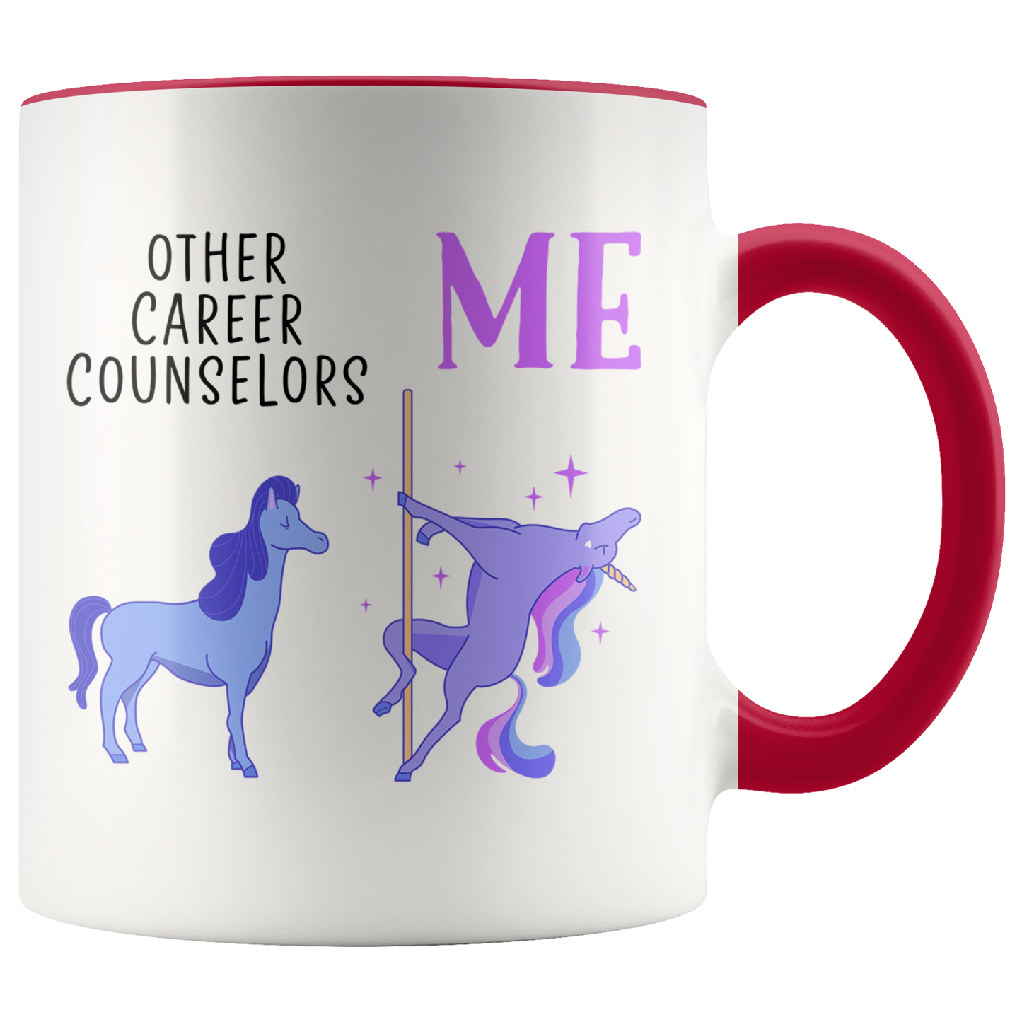 Career counselor Gifts, Coffee Mug, Two Tone Accent Cup, Birthday Gift for Men and Women