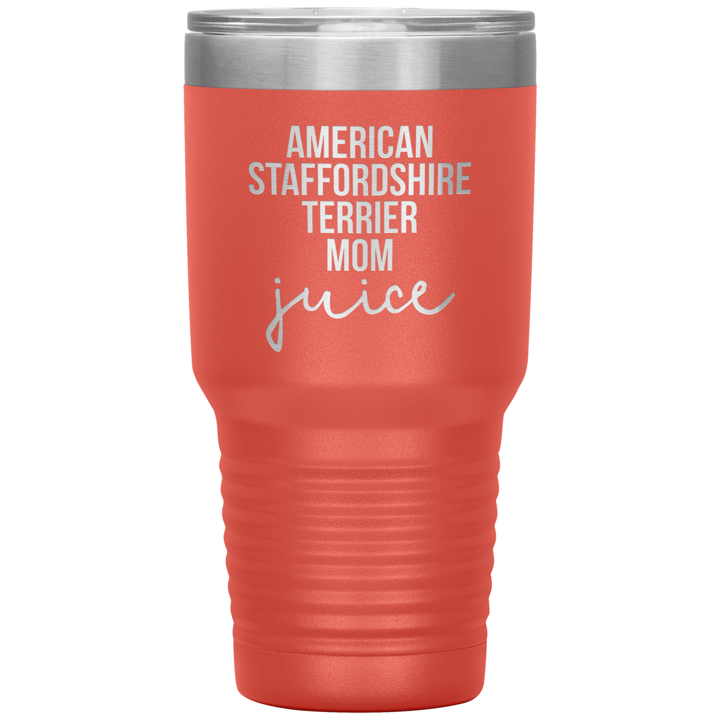 American Staffordshire Terrier Mom Tumbler, Funny Travel Coffee Mug, Birthday Gifts for Men and Women