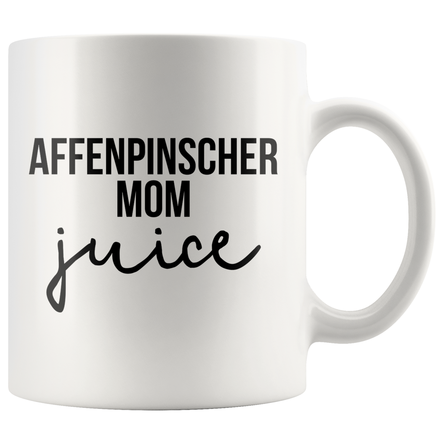 Affenpinscher Mom Gifts, Affenpinscher Mom Coffee Mug, Two Tone Accent Cup, Birthday Gift for Men and Women