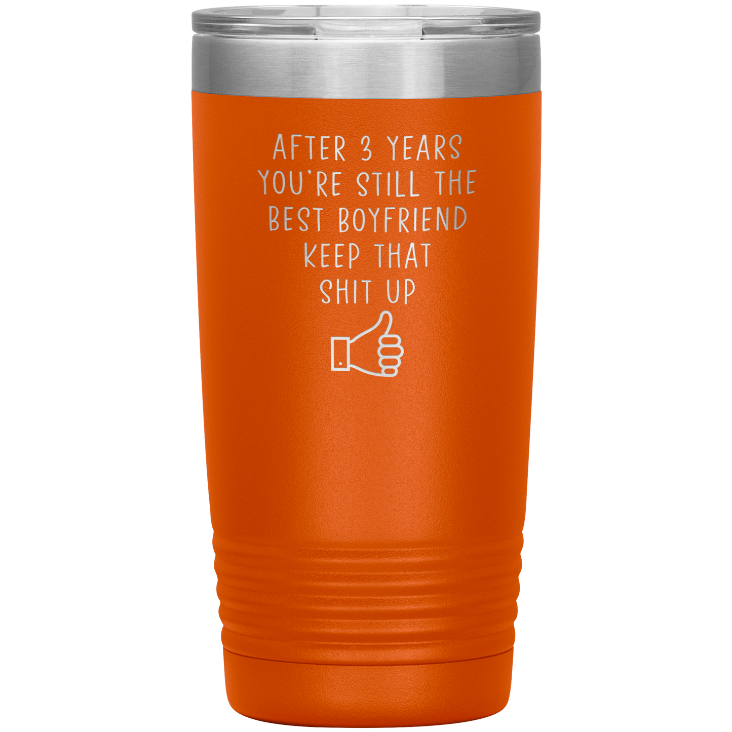 3rd Anniversary Tumbler, 3rd Anniversary Gifts, Travel Coffee Mug, Birthday Gifts for Men and Women