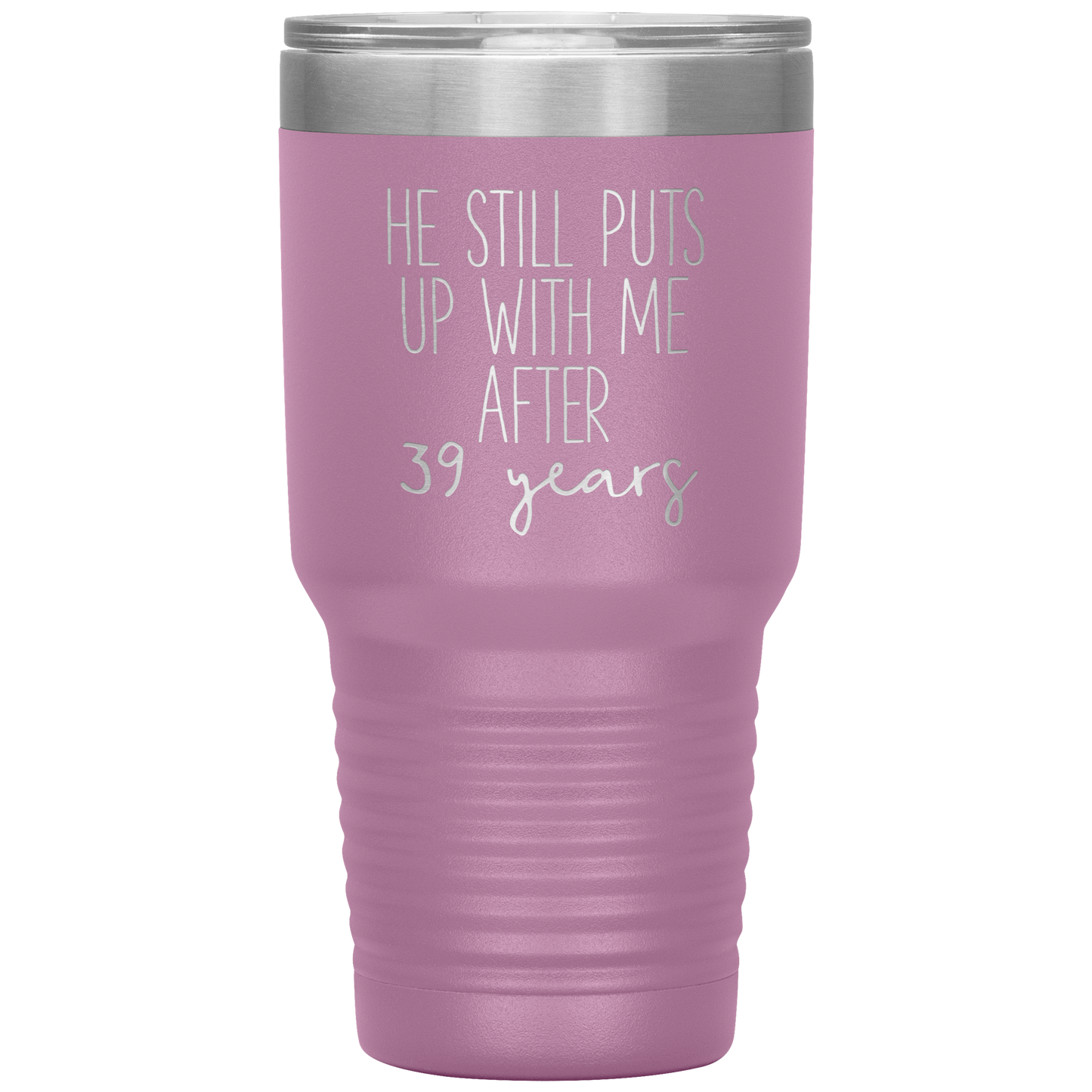 39th Anniversary Gifts for Husband, Coffee Mug, Tumbler, Birthday Gifts for Men and Women