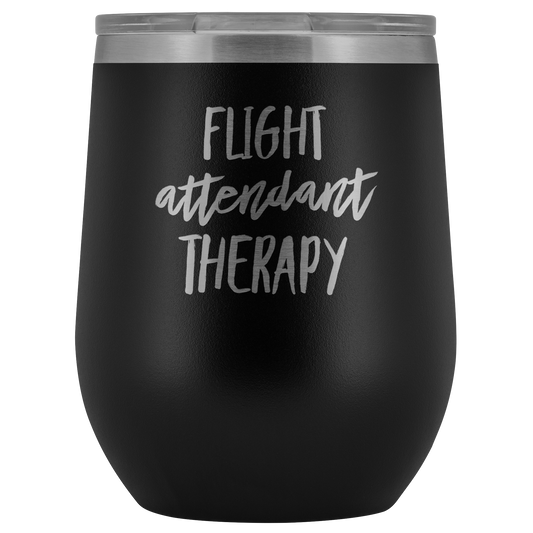 FLIGHT ATTENDANT WINE Tumbler Funny Flight Atpréposé Gift Flight Accompagnateur Mom and Dad Mug Best Friend Coffee Cup Sister Birthday