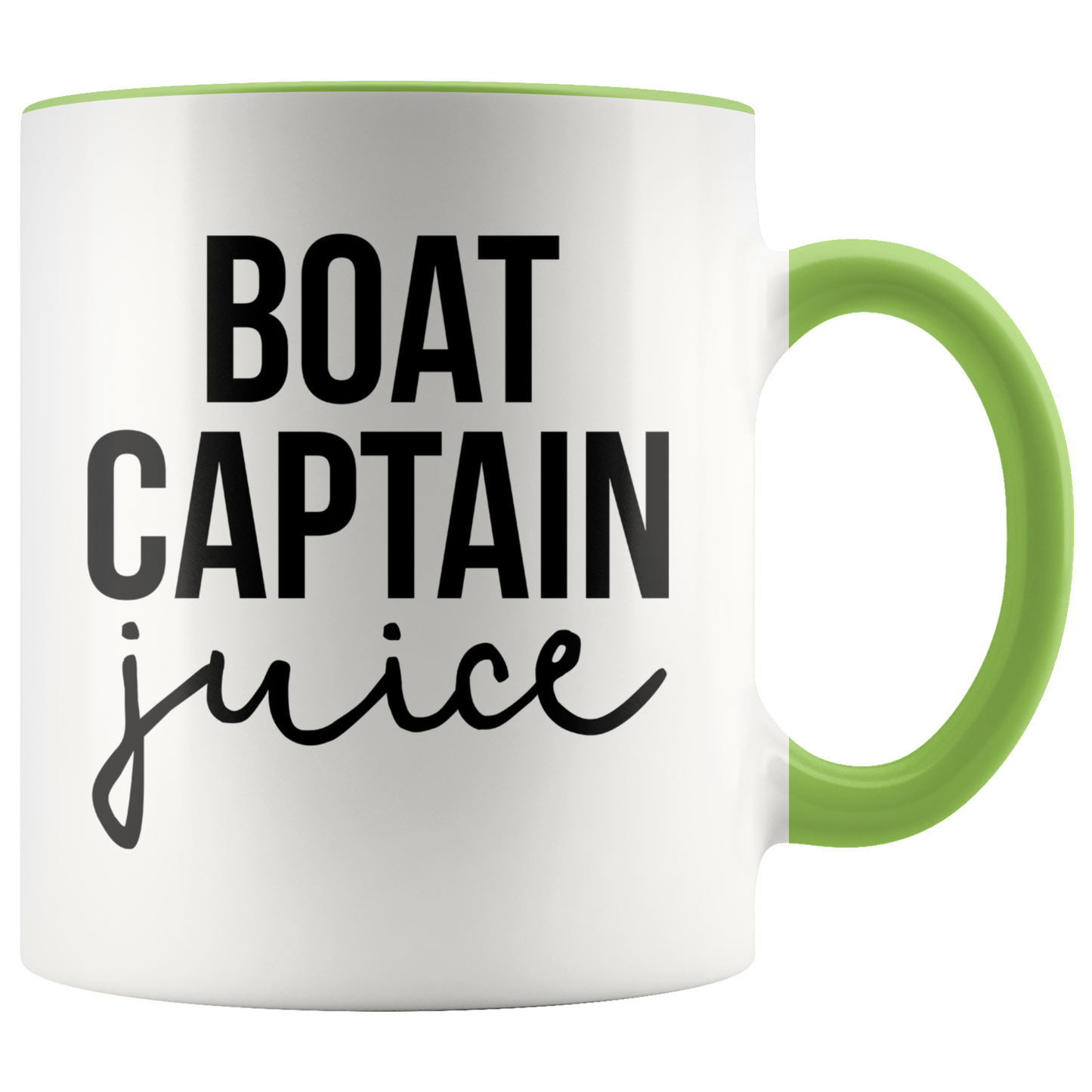 Boat Captain Gifts, Coffee Mug, Two Tone Accent Cup, Birthday Gift for Men and Women