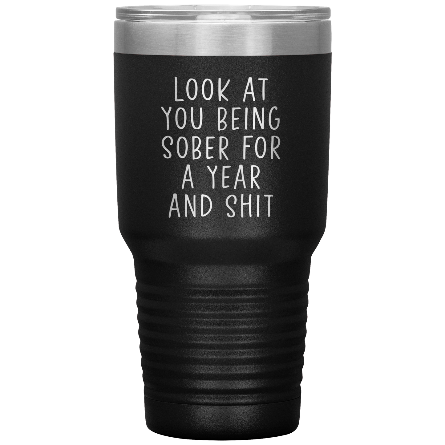 1 Year Sober Tumbler, 1 Year Sober Gifts, 1 Year Sober Coffee Mug, Sobriety Gifts for Men and Women