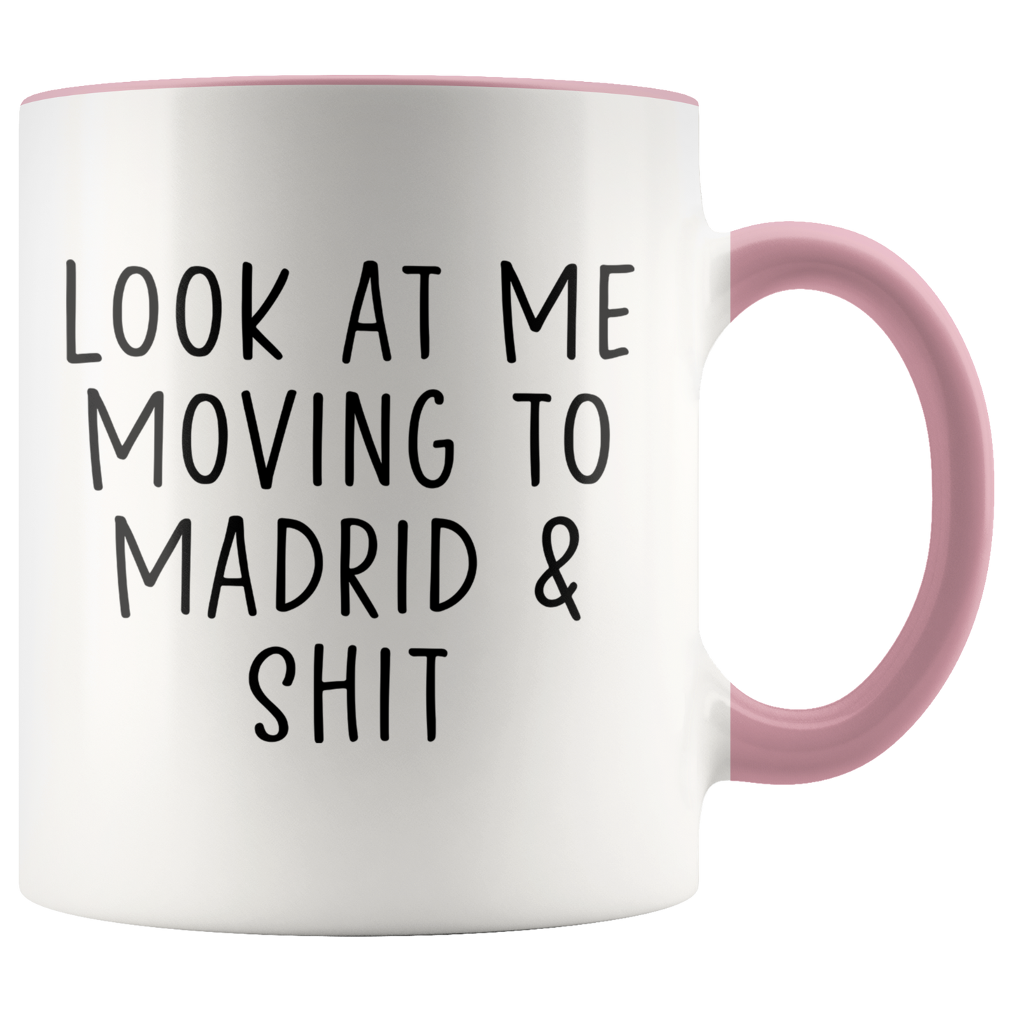 Moving to Madrid Spain Gifts, Coffee Mug, Two Tone Accent Cup, Birthday Gift for Men and Women