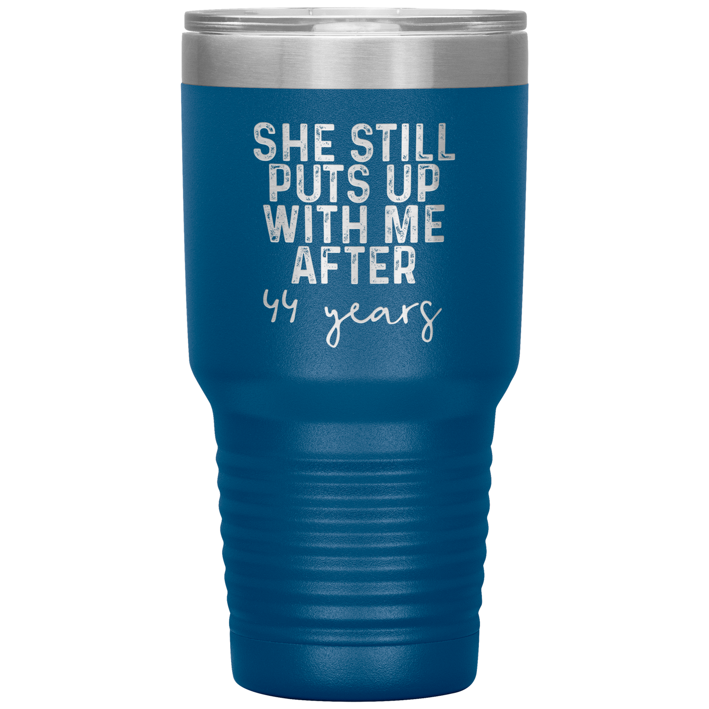 44th Anniversary Gifts for Husband and Wife, Coffee Mug, Tumbler, Birthday Gifts for Men and Women