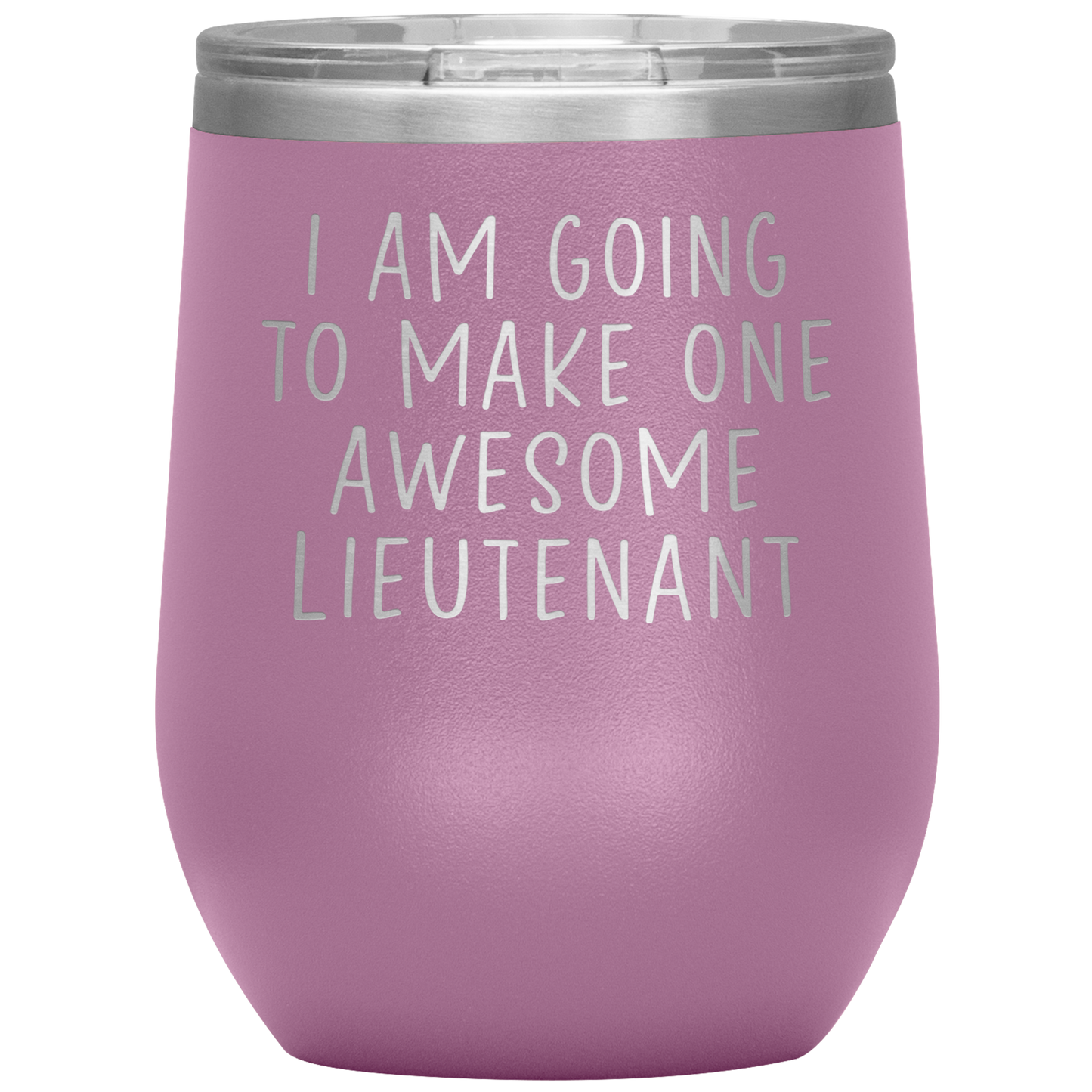 Lieutenant Wine Tumbler, Lieutenant Gifts, Travel Wine Cup, Birthday Gifts for Men and Women