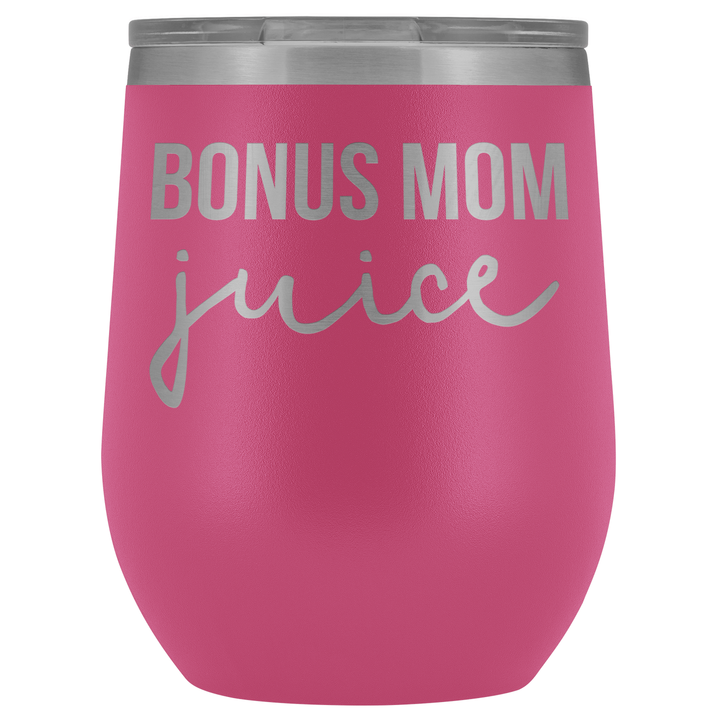 Bonus Mom Gifts, Bonus Mom Wine Tumbler, Bonus Mom Cup, Funny Birthday Gifts for Men and Women