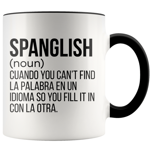 Spanglish Mug, Tazze di Caffè Messicano, Regali Insegnanti Spagnoli, Coppa di Ceramica, Regalo Porto Rico, Tazza Venezuelana