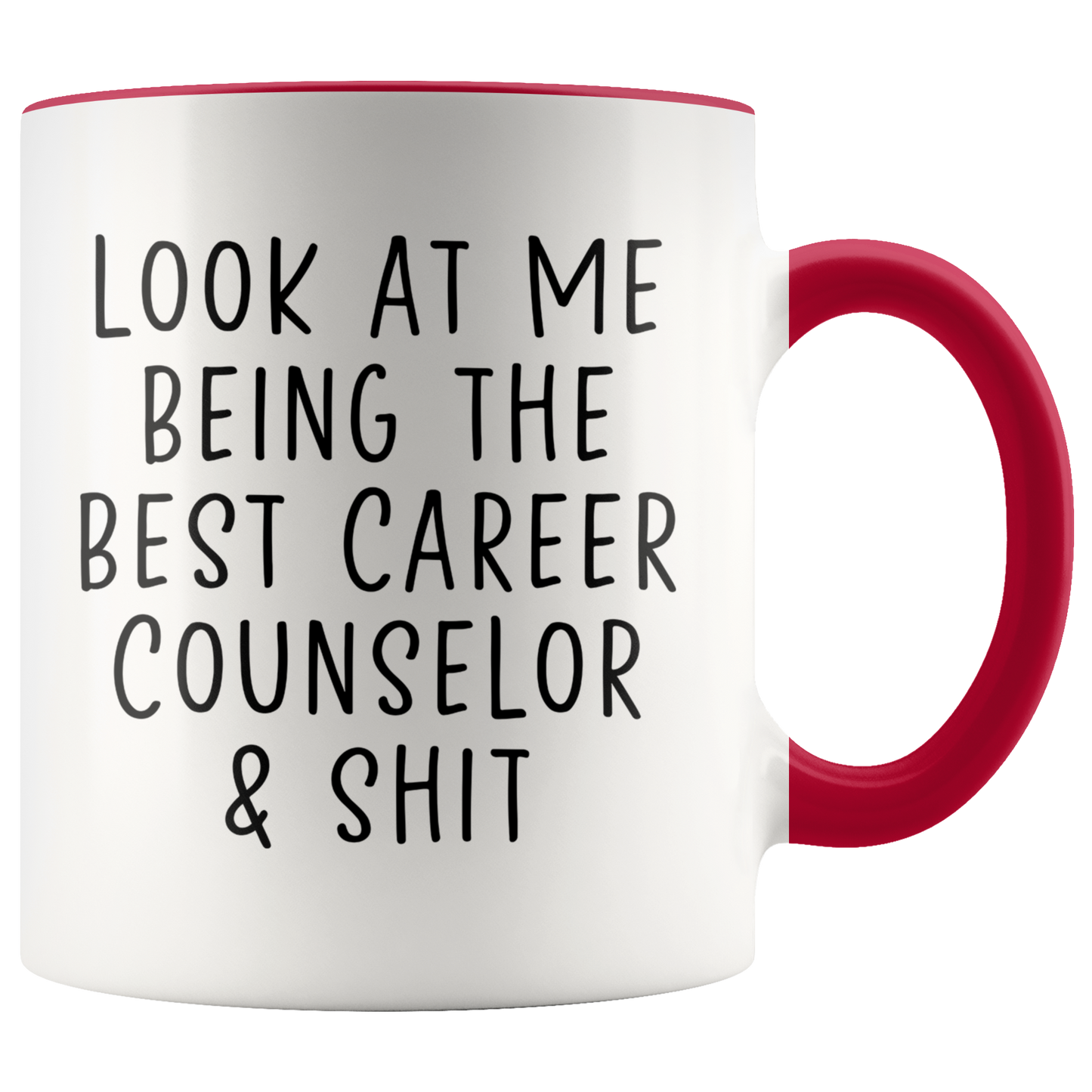 Career counselor Gifts, Coffee Mug, Two Tone Accent Cup, Birthday Gift for Men and Women