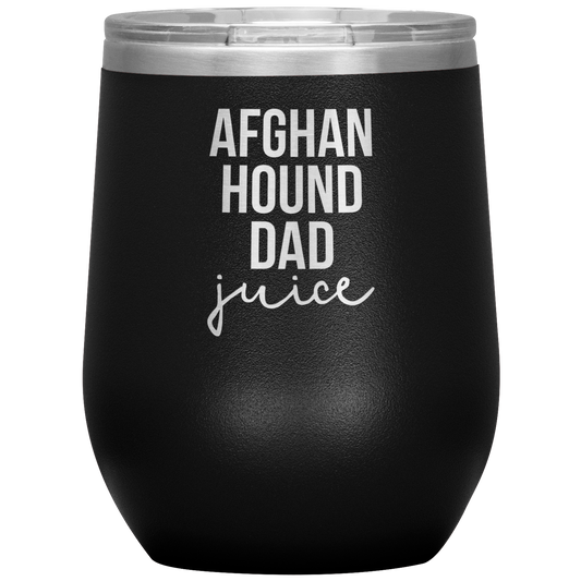 Afghan Hound Dad Wine Tumbler, Funny Travel Wine Cup, Birthday Gifts for Men and Women