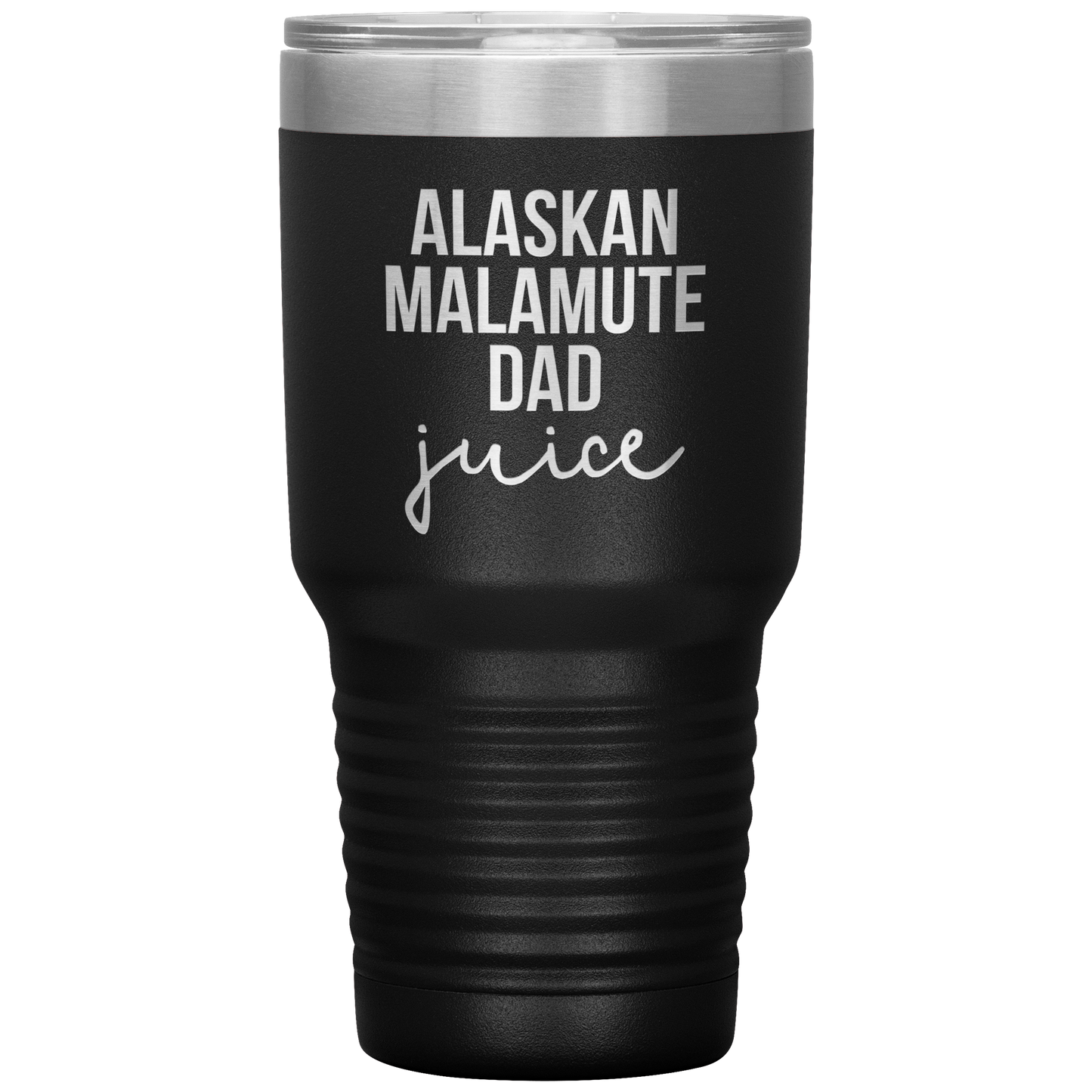 Alaskan Malamute Dad Tumbler, Funny Travel Coffee Mug, Birthday Gifts for Men and Women