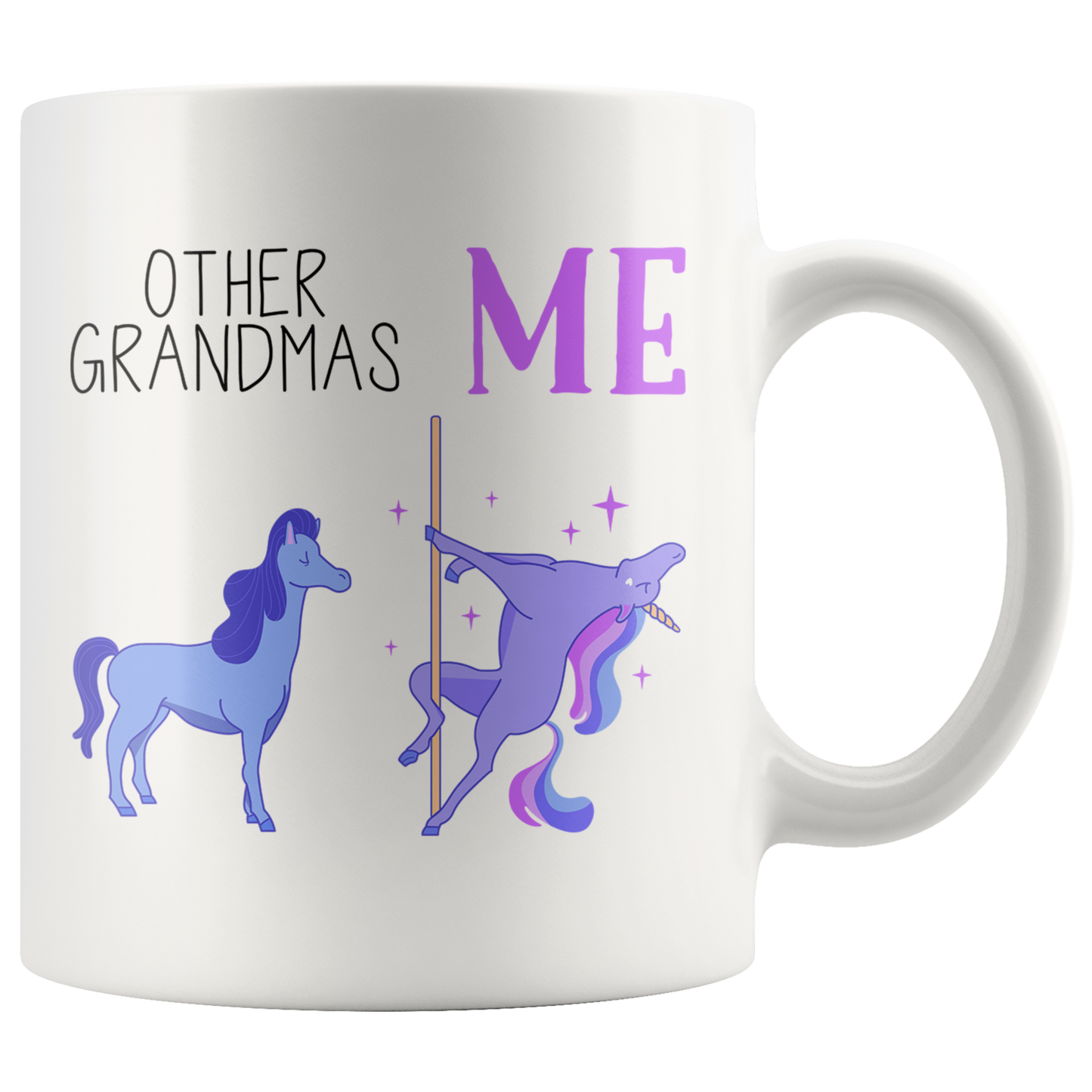 Grandma Gifts, Coffee Mug, Two Tone Accent Cup, Birthday Gift for Men and Women