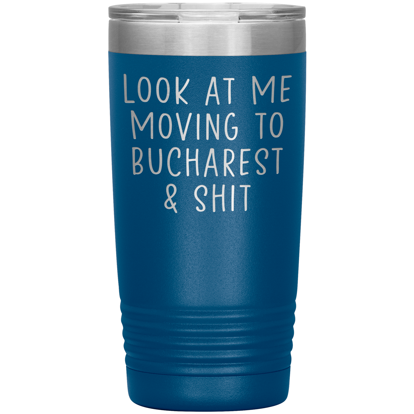 Moving to Bucharest Romania Tumbler, Funny Moving Away Travel Coffee Mug, Birthday Gifts for Men and Women