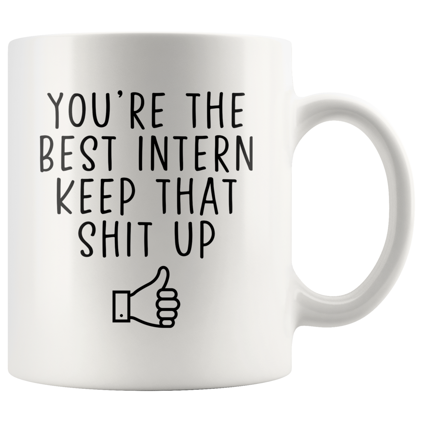 Intern Gifts, Coffee Mug, Two Tone Accent Cup, Birthday Gift for Men and Women