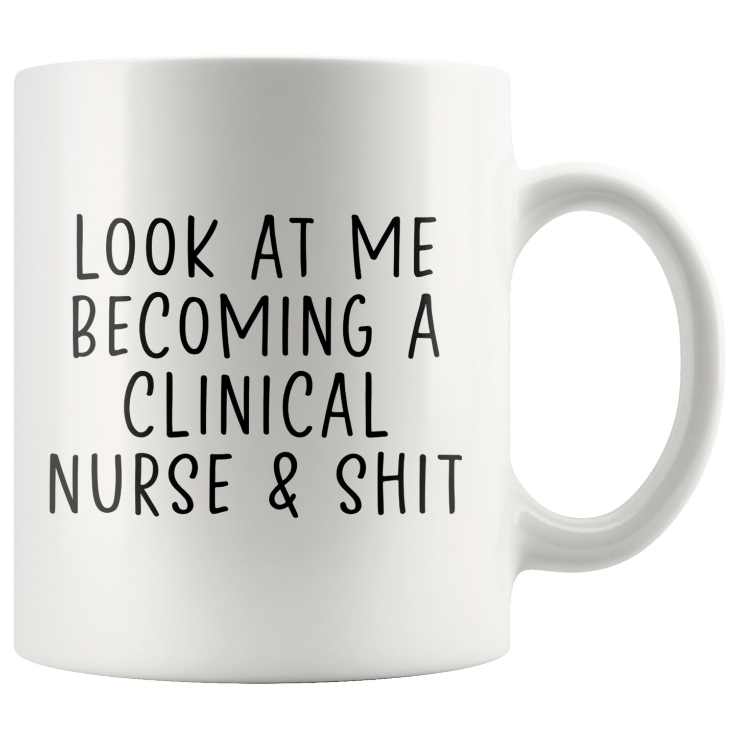 Clinical Nurse Gifts, Coffee Mug, Two Tone Accent Cup, Birthday Gift for Men and Women