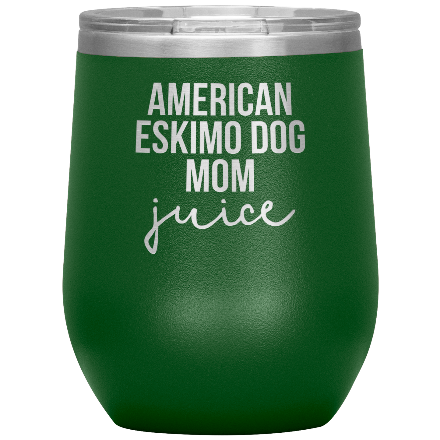 American Eskimo Dog Mom Wine Tumbler, Funny Travel Wine Cup, Birthday Gifts for Men and Women