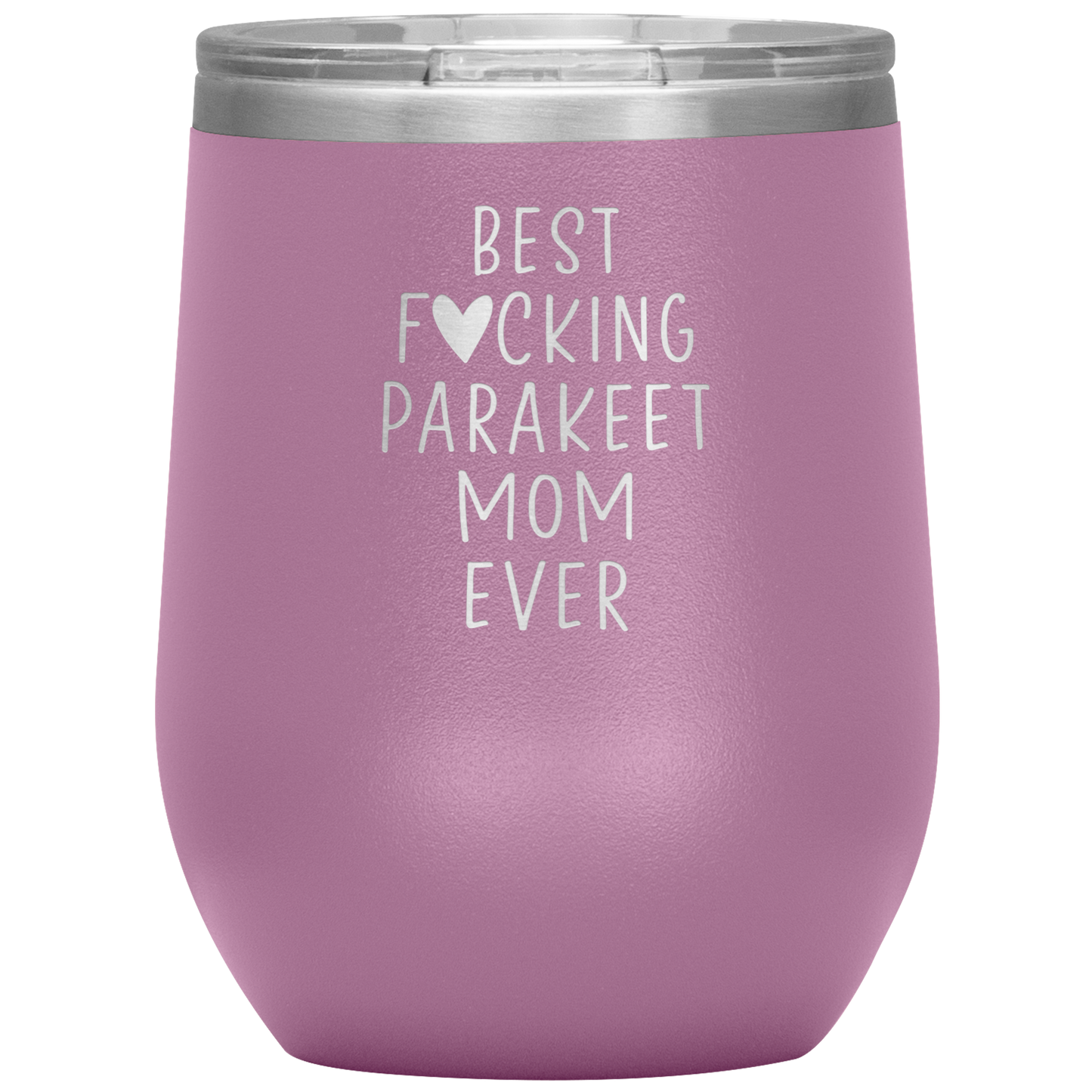 Parakeet Mom Wine Tumbler, Parakeet Mom Gifts, Travel Wine Cup, Birthday Gifts for Men and Women