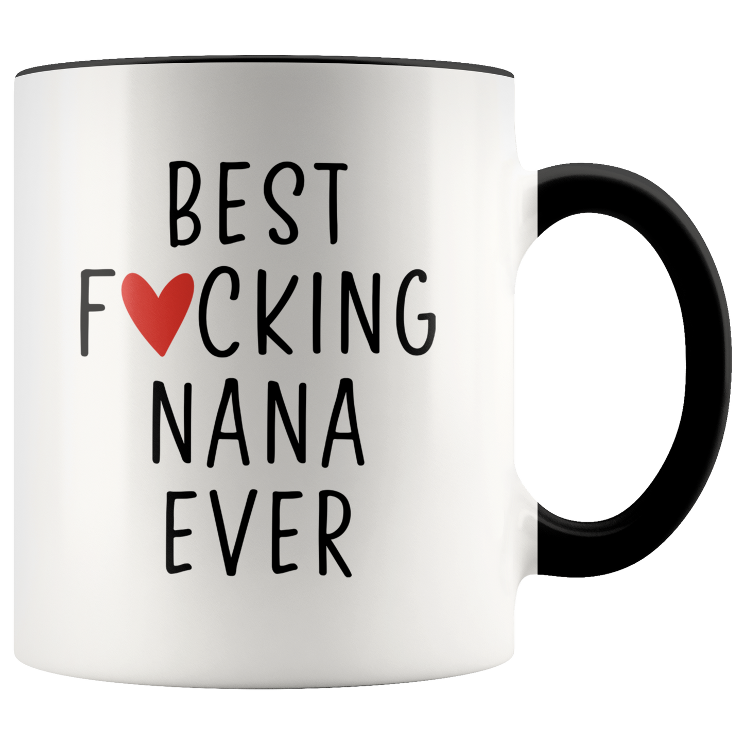 Nana Gifts, Coffee Mug, Two Tone Accent Cup, Birthday Gift for Men and Women