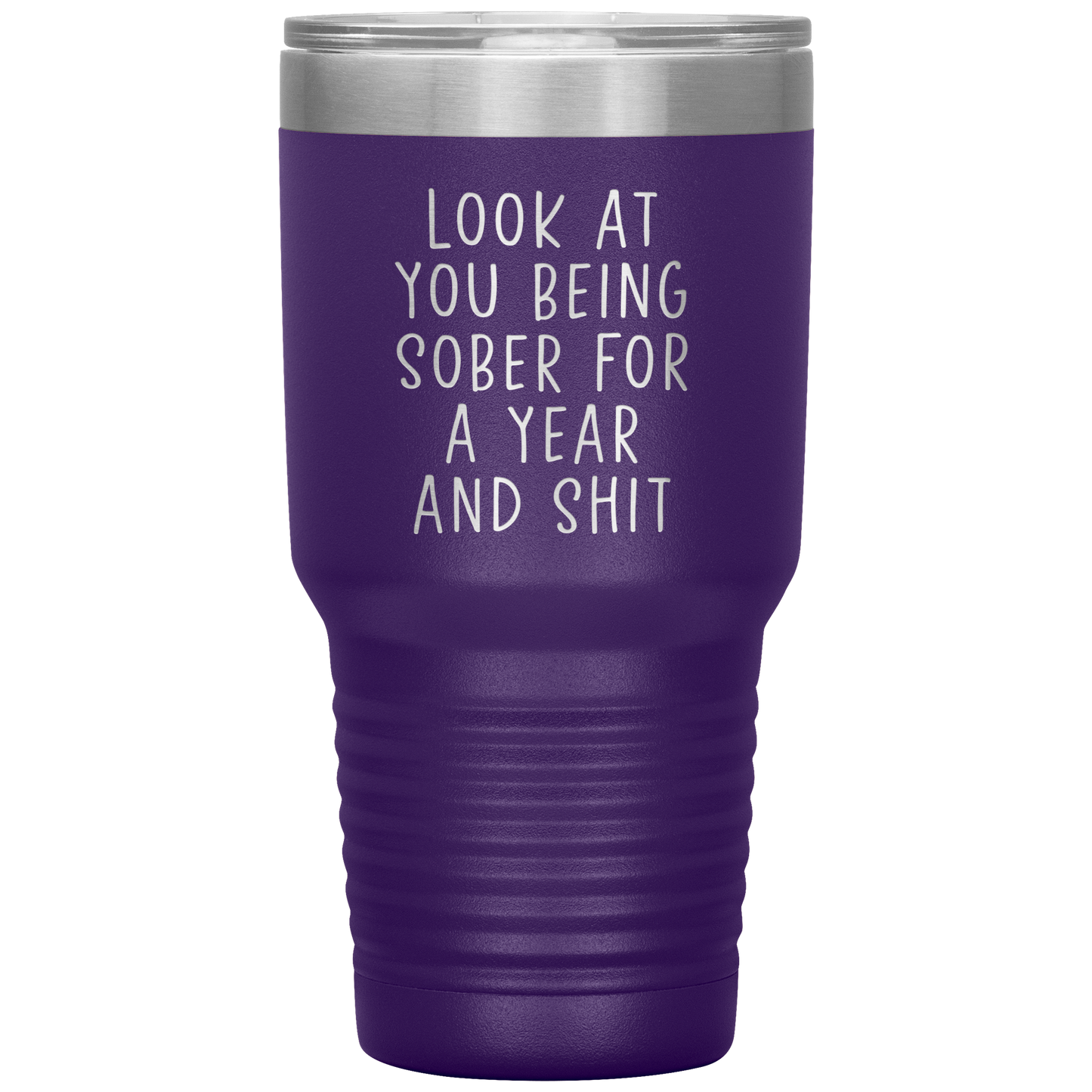 1 Year Sober Tumbler, 1 Year Sober Gifts, 1 Year Sober Coffee Mug, Sobriety Gifts for Men and Women