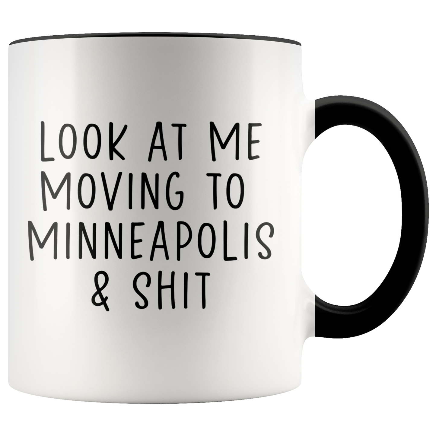 Moving to Minneapolis Minnesota Gifts, Coffee Mug, Two Tone Accent Cup, Birthday Gift for Men and Women