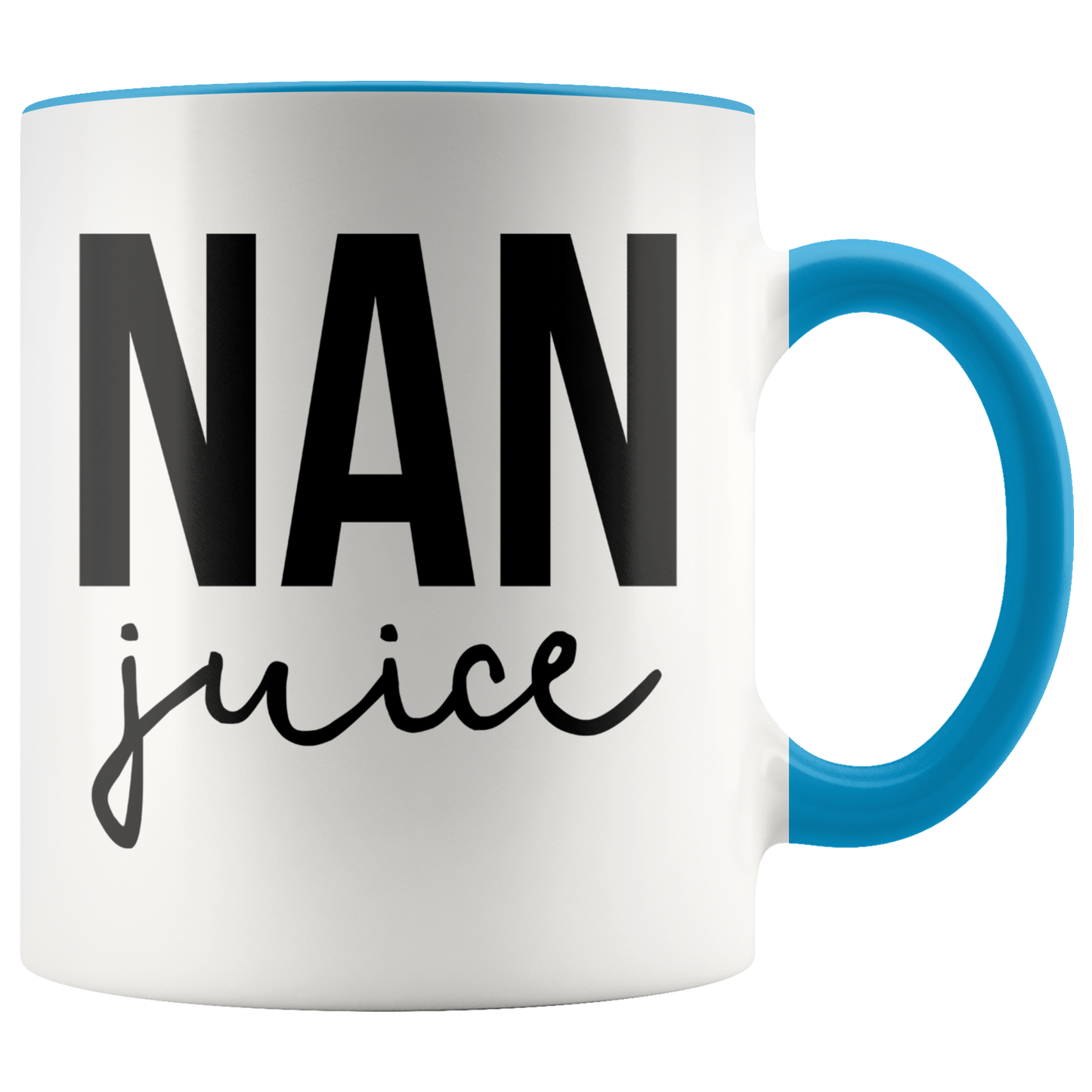 Nan Gifts, Coffee Mug, Two Tone Accent Cup, Birthday Gift for Men and Women