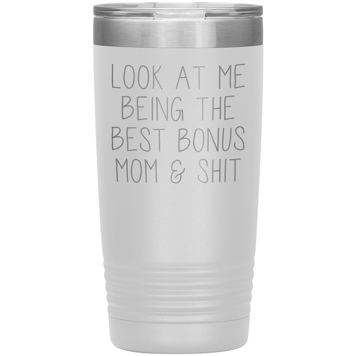 Bonus Mom Tumbler, Step Mom Gifts, Stepmom Coffee Mug, Birthday Gifts for Men and Women