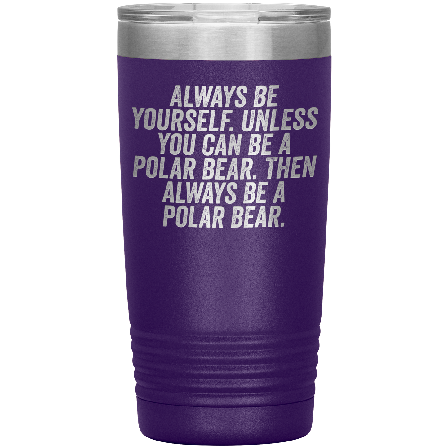 Polar Bear Tumbler, Polar Bear Gifts, Travel Coffee Mug, Birthday Gifts for Men and Women