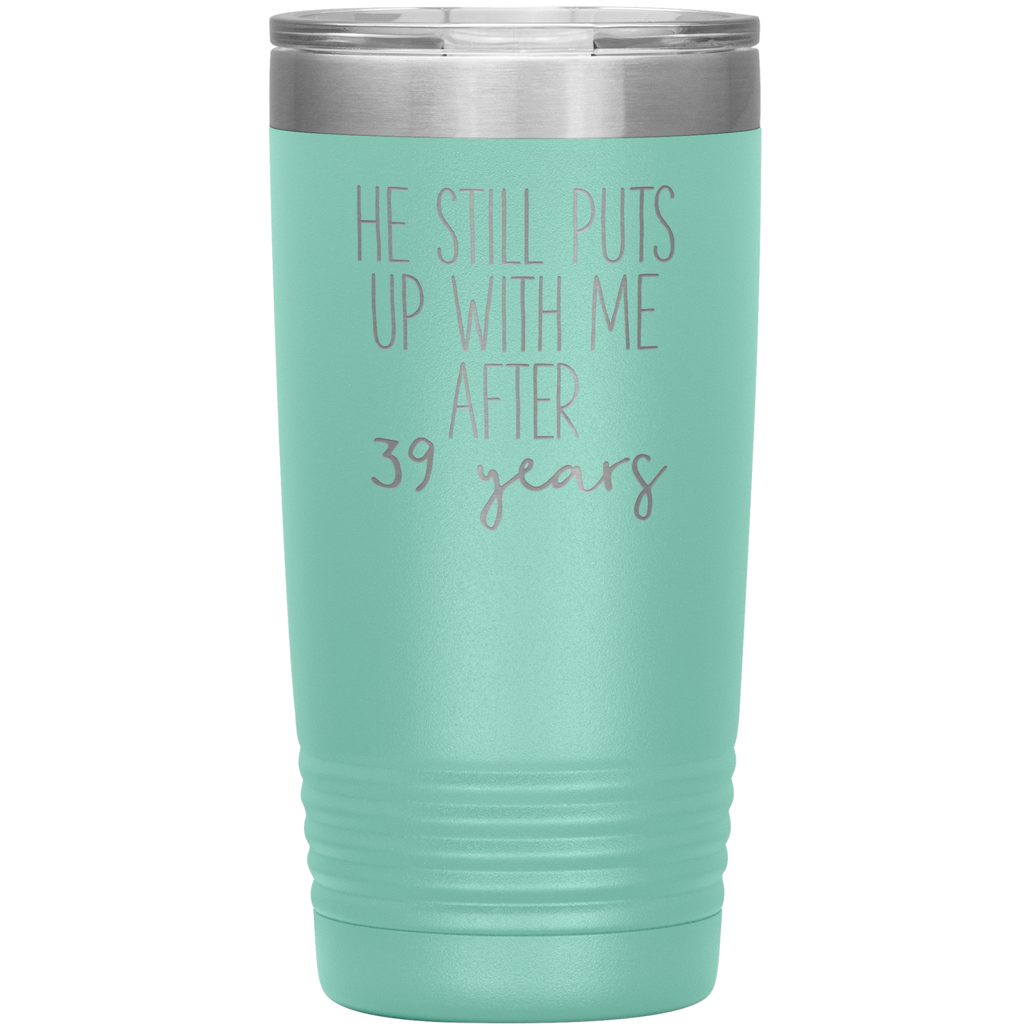 39th Anniversary Gifts for Husband, Coffee Mug, Tumbler, Birthday Gifts for Men and Women