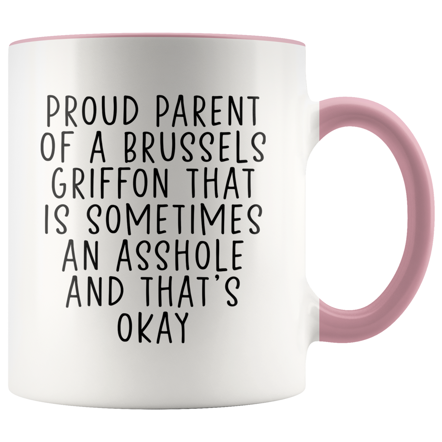 Brussels Griffon Gifts, Coffee Mug, Two Tone Accent Cup, Birthday Gift for Men and Women