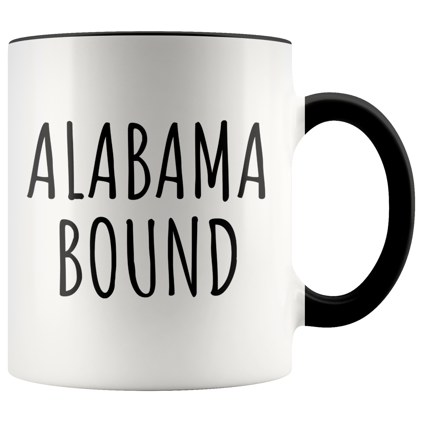 Moving to Alabama Gifts, Coffee Mug, Two Tone Accent Cup, Birthday Gift for Men and Women