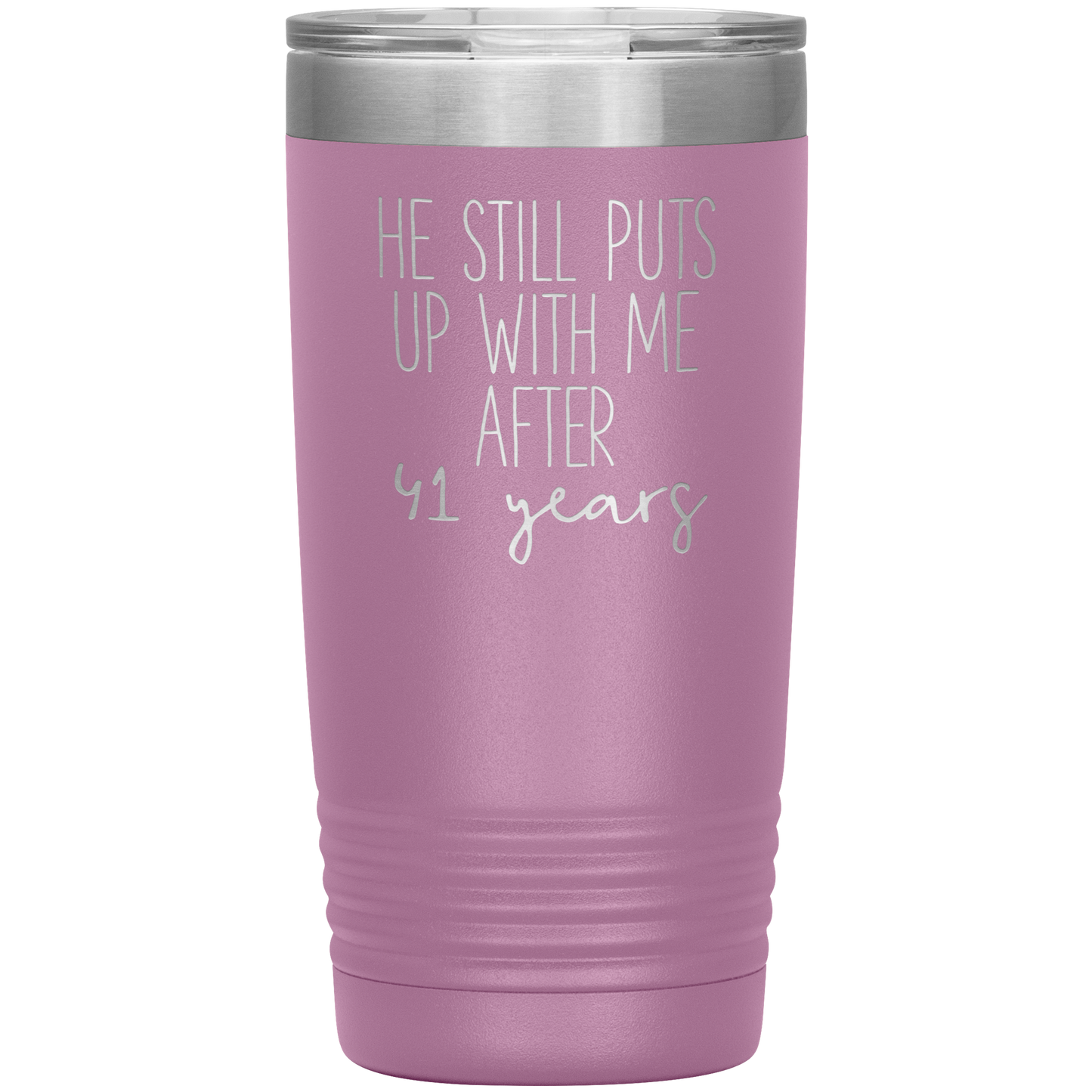 41st Anniversary Gifts for Husband and Wife, Coffee Mug, Tumbler, Birthday Gifts for Men and Women