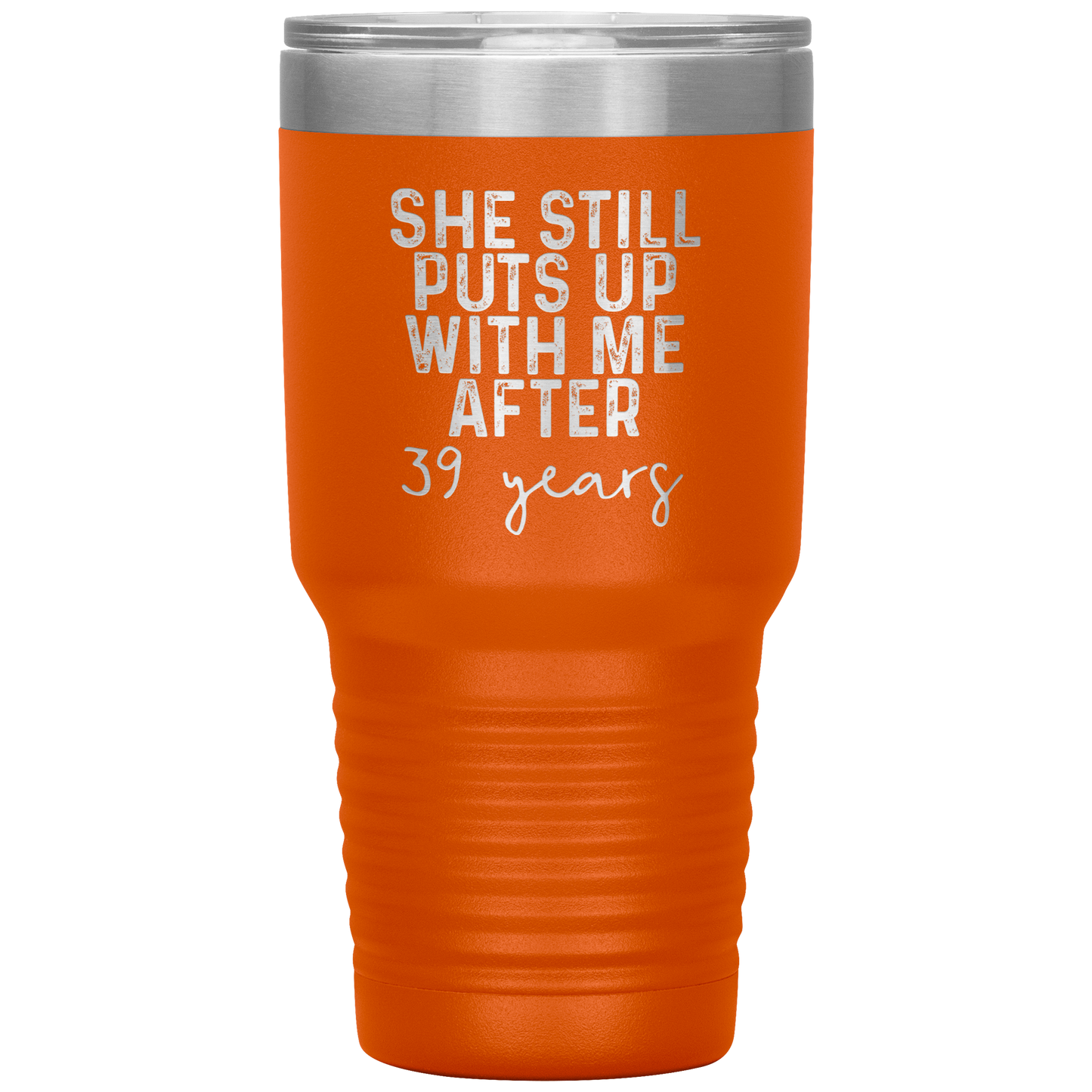 39th Anniversary Gifts for Husband, Coffee Mug, Tumbler, Birthday Gifts for Men and Women