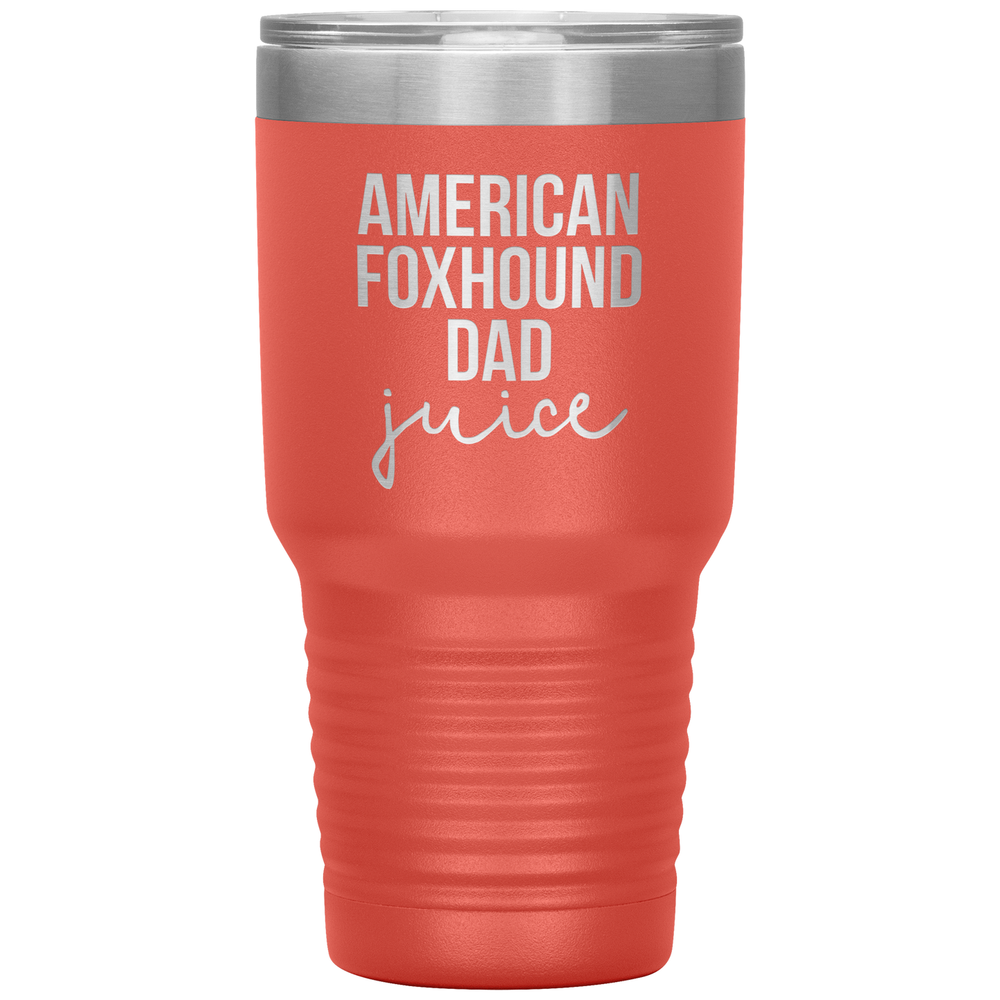 American Foxhound Dad Tumbler, Funny Travel Coffee Mug, Birthday Gifts for Men and Women