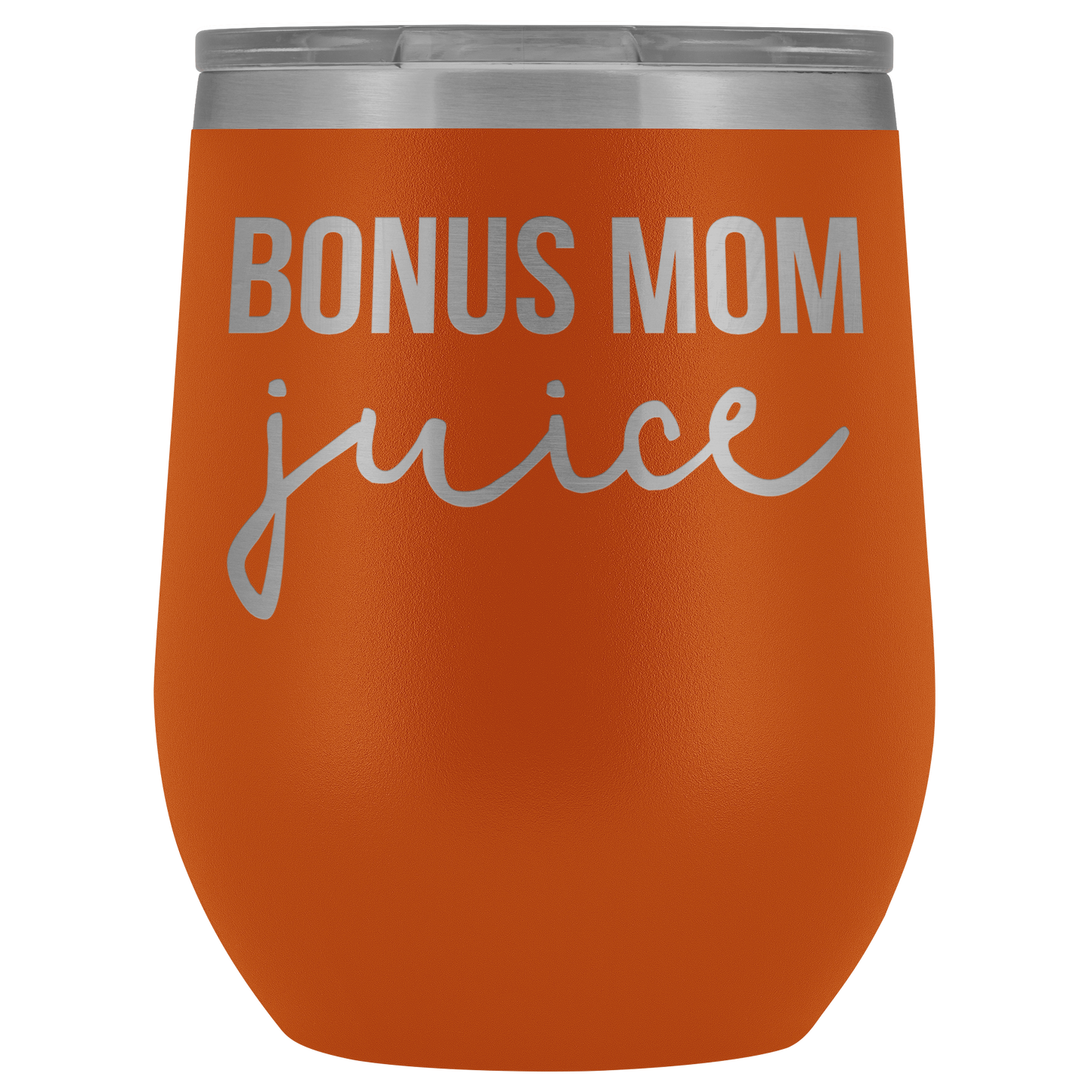 Bonus Mom Gifts, Bonus Mom Wine Tumbler, Bonus Mom Cup, Funny Birthday Gifts for Men and Women