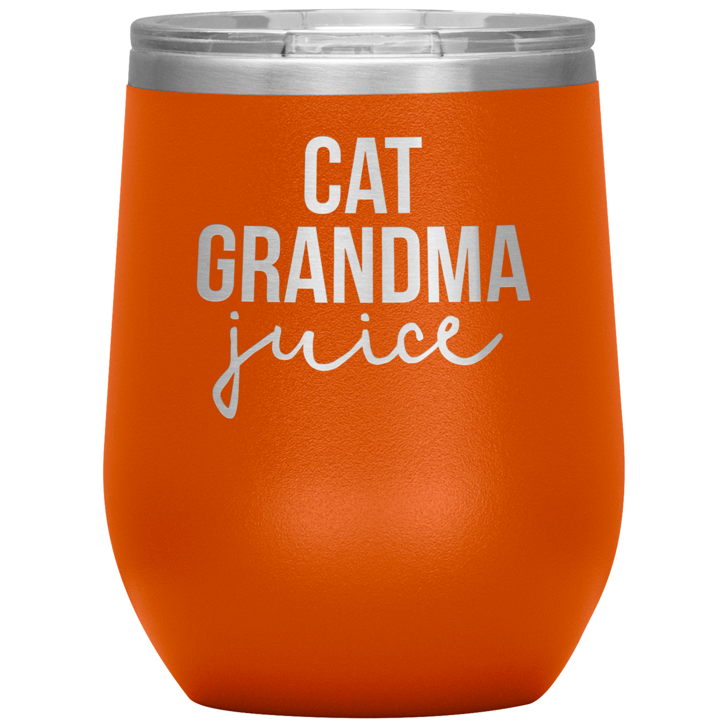 Cat Grandma Wine Tumbler, Cat Grandma Gifts, Travel Wine Cup, Birthday Gifts for Men and Women