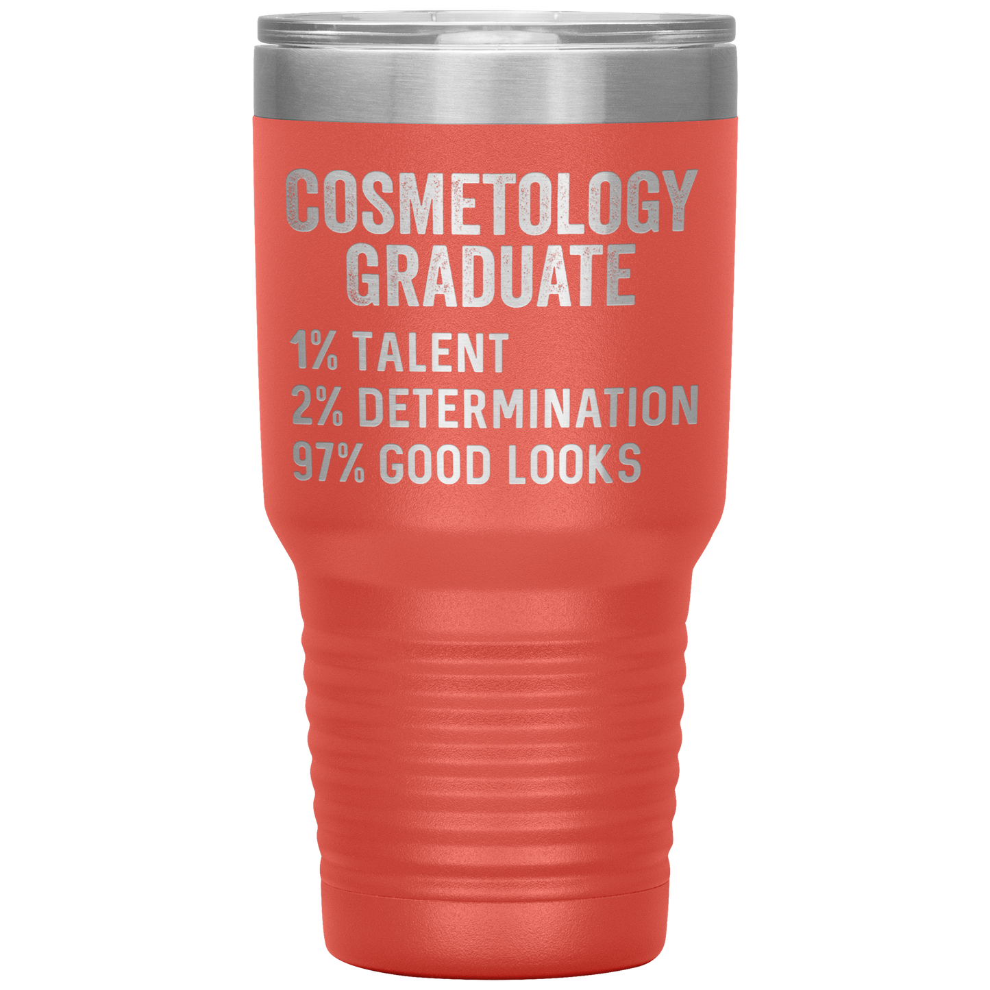 Cosmetology Graduate Tumbler, Funny Cosmetologist Graduation Travel Coffee Mug, Birthday Gifts for Men and Women